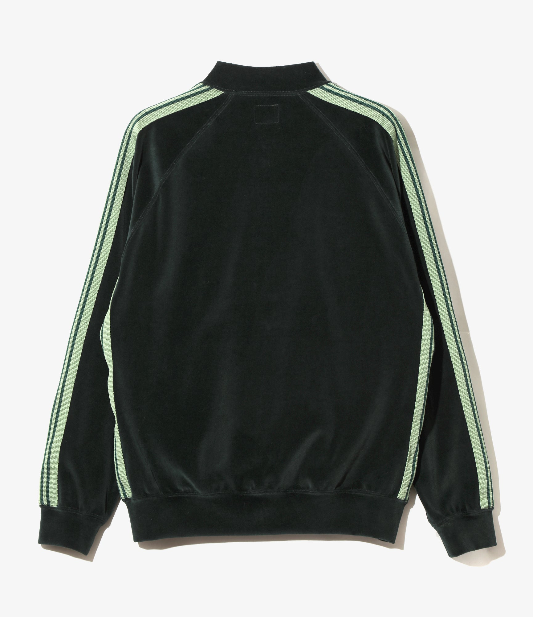 Rib Collar Track Jacket – Green Velour