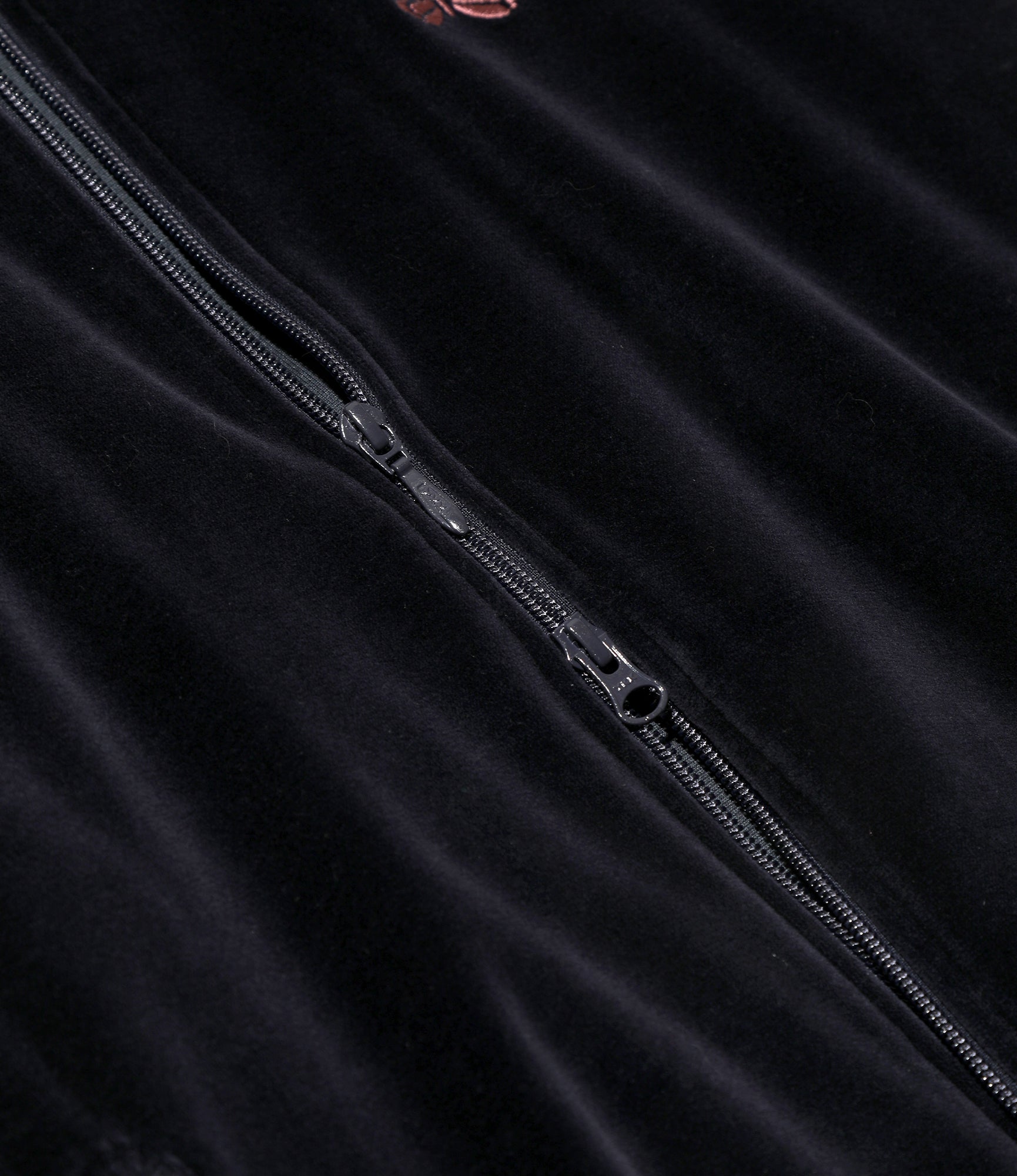 Rib Collar Track Jacket – Navy Velour