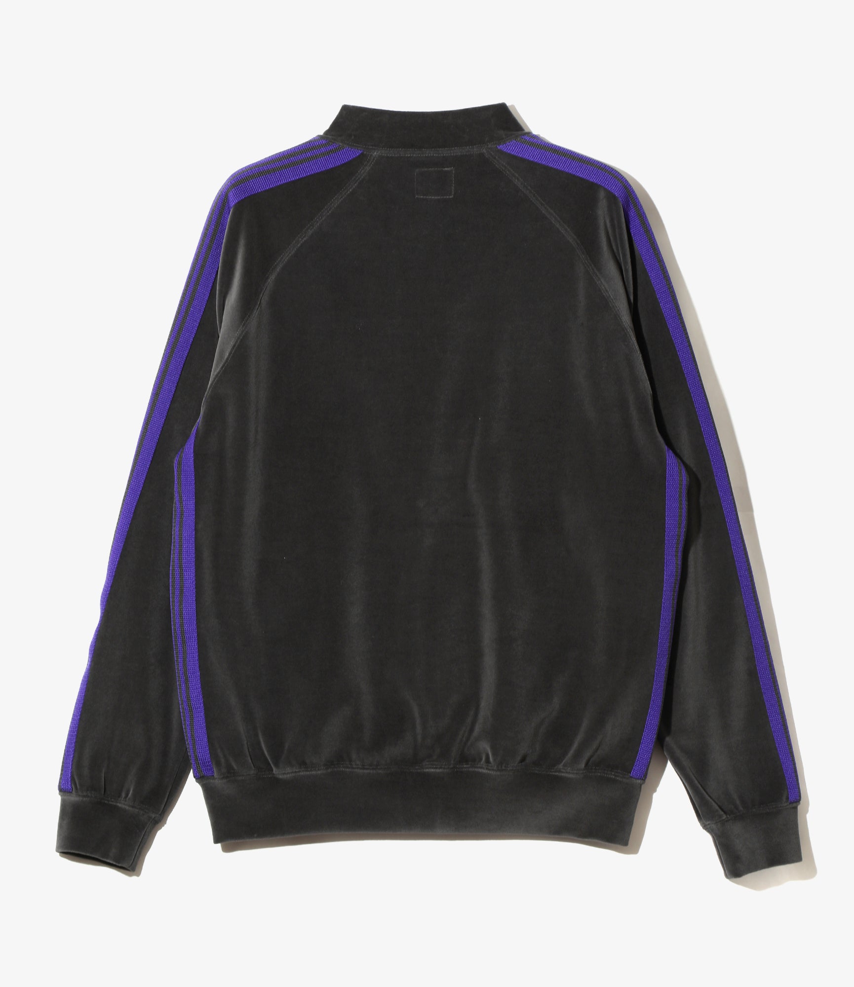 Rib Collar Track Jacket – Charcoal Velour