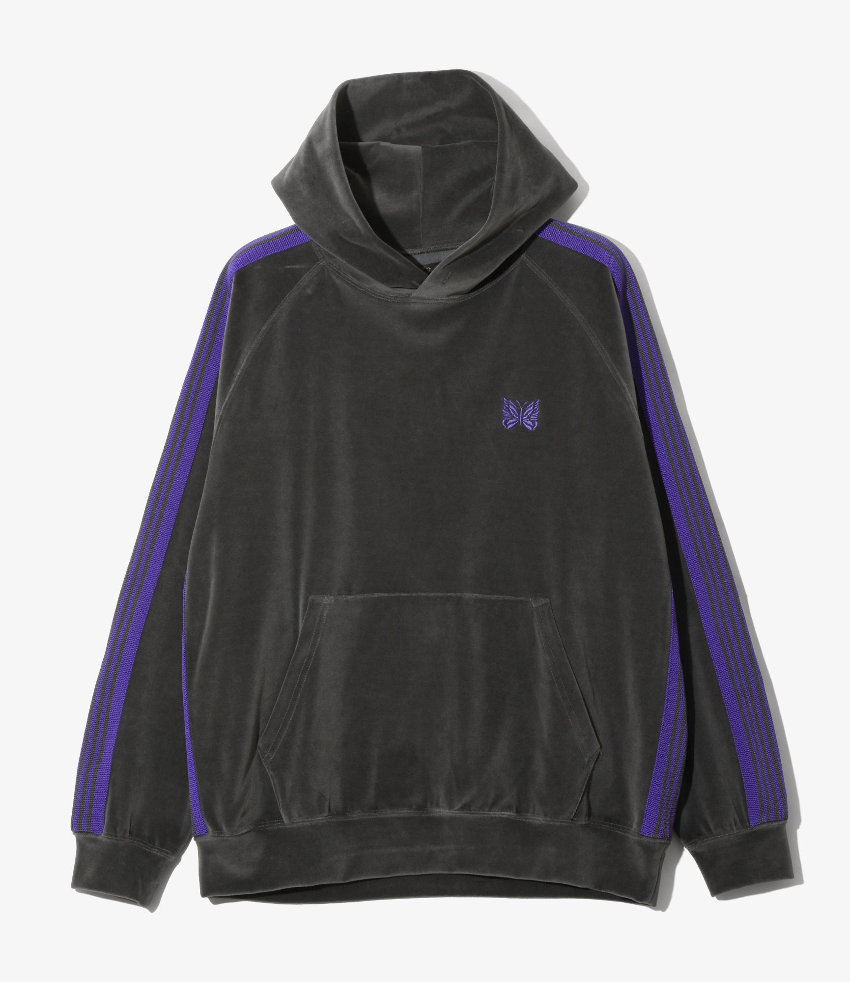 Track Hoody – Charcoal Velour
