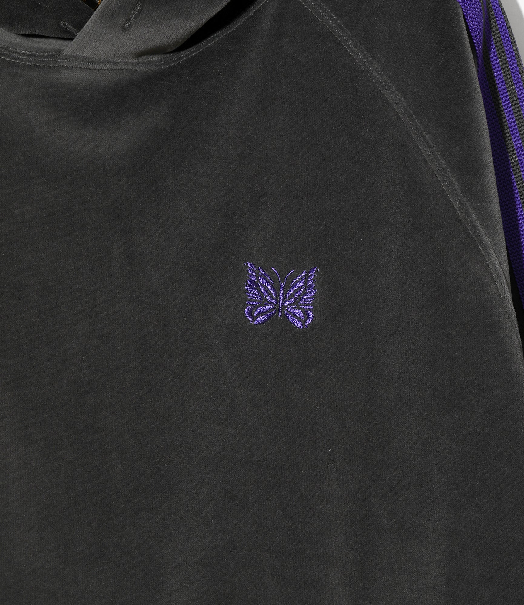 Track Hoody – Charcoal Velour