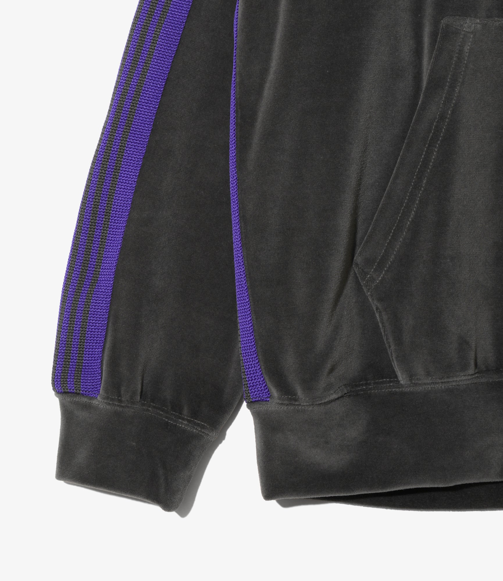Track Hoody – Charcoal Velour