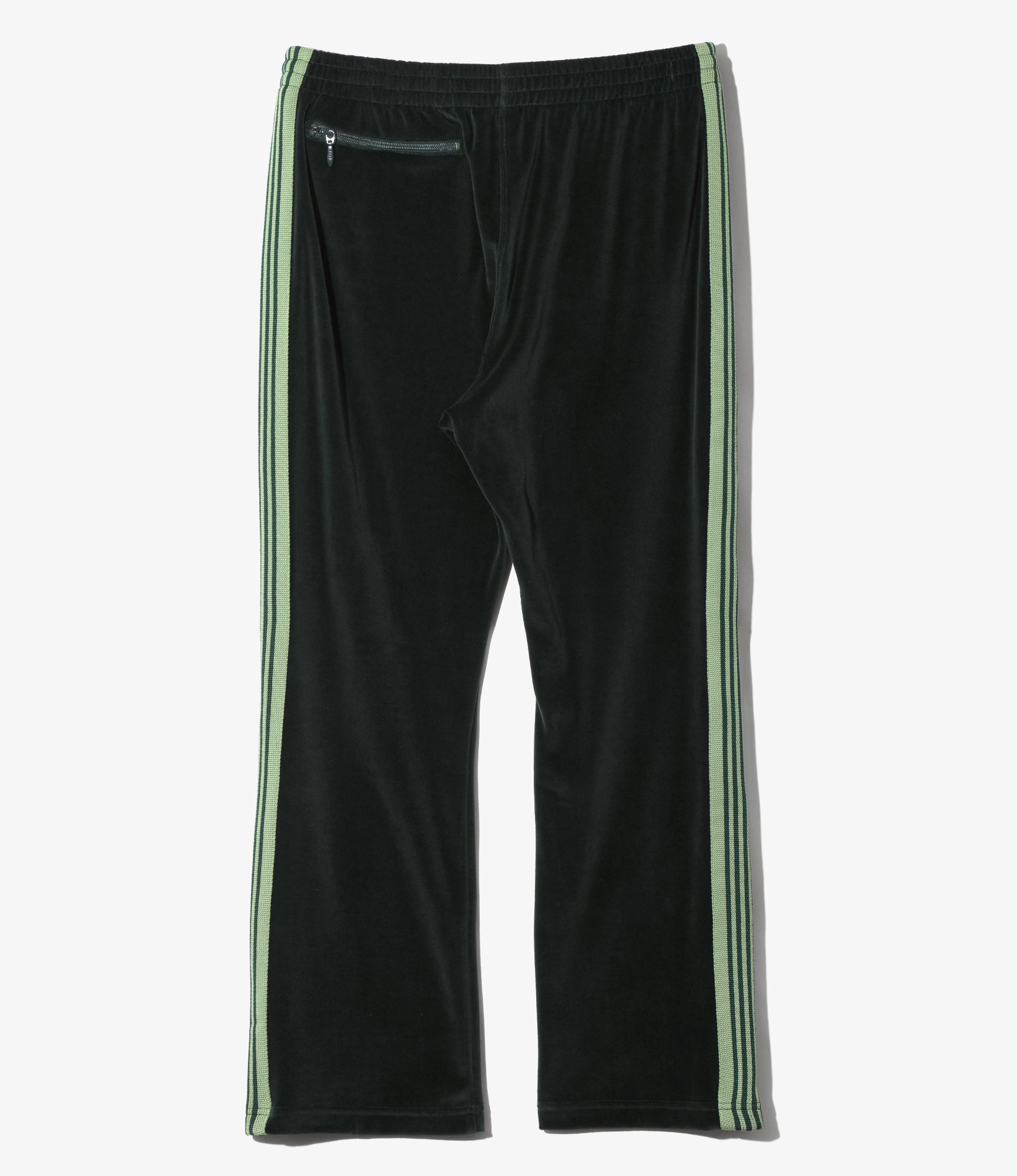 Narrow Track Pant – Green Velour