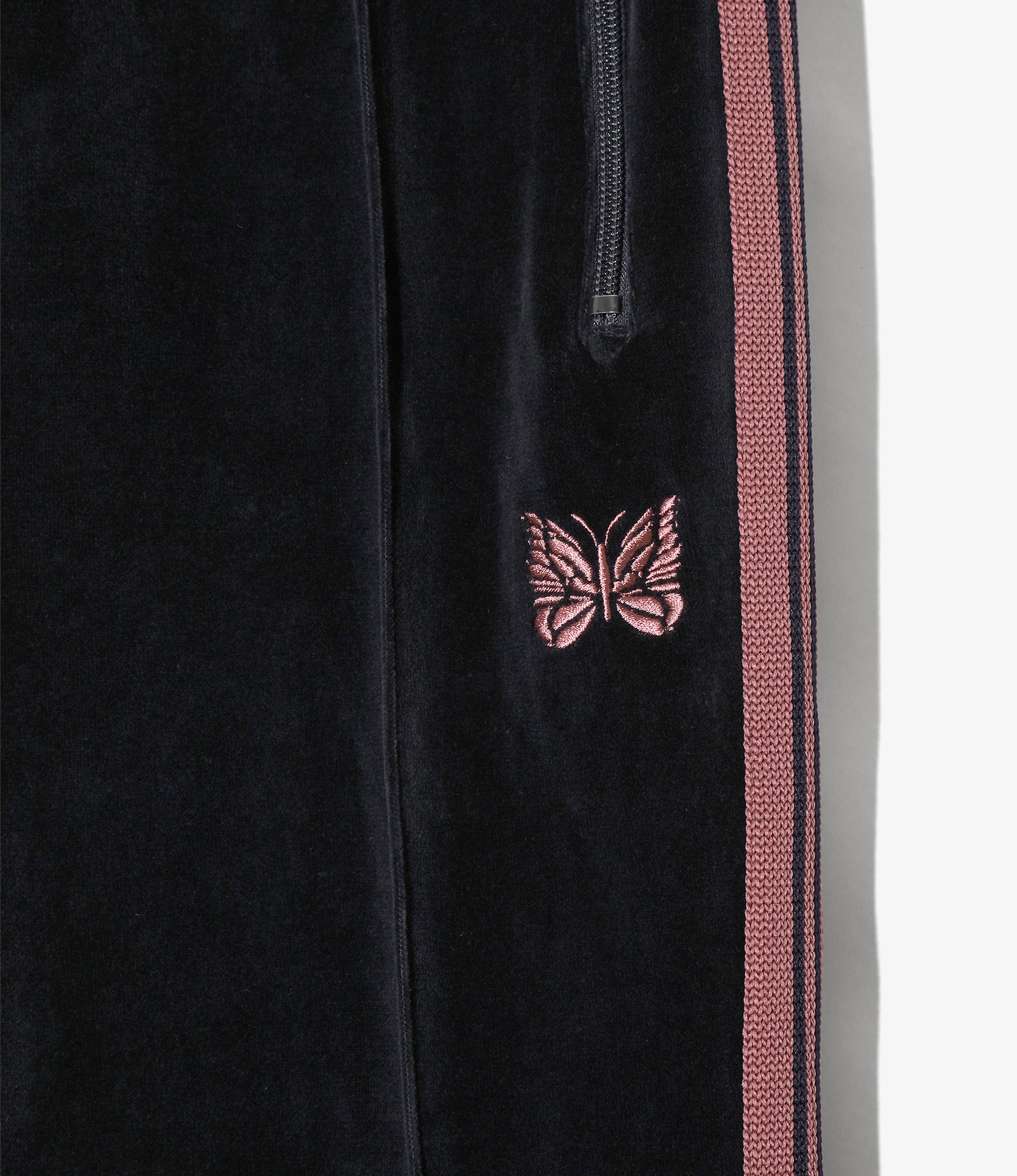 Narrow Track Pant – Navy Velour