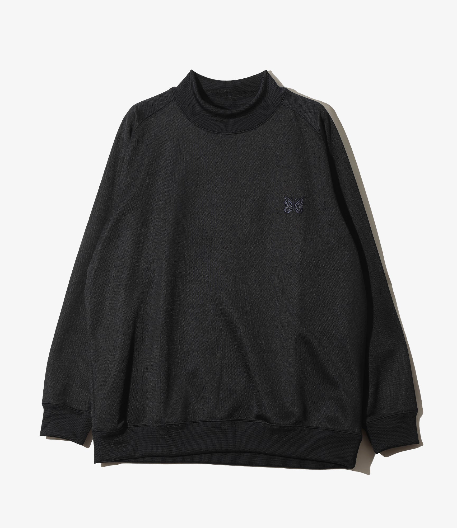 Mock Neck Shirt – Navy Bright Jersey