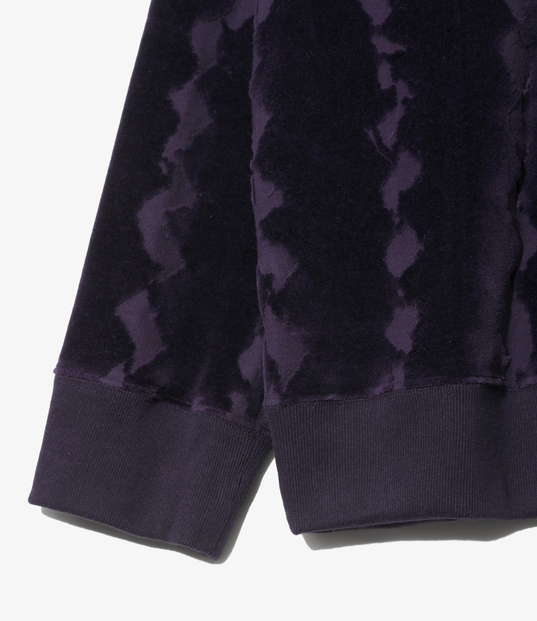 Crew Sweat Shirt – Dk.Purple Python Jacquard