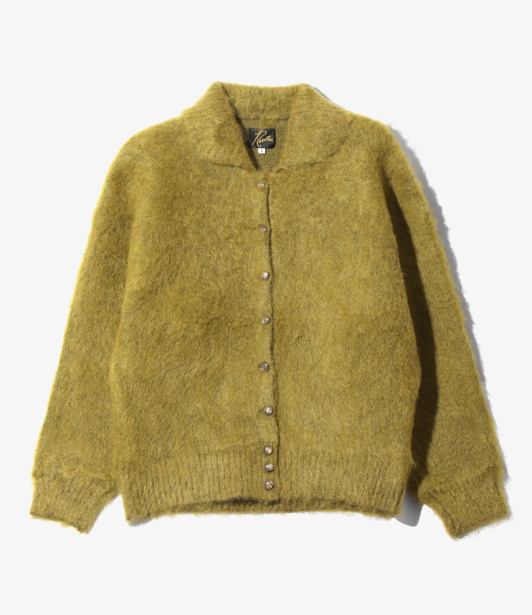 Round Collar Cardigan – Solid Green