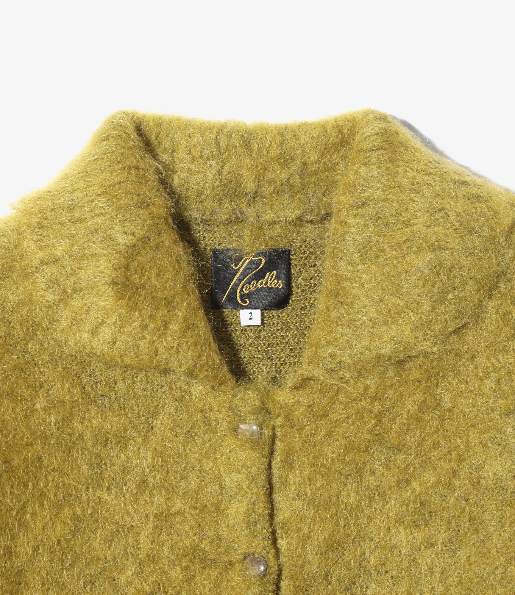 Round Collar Cardigan – Solid Green