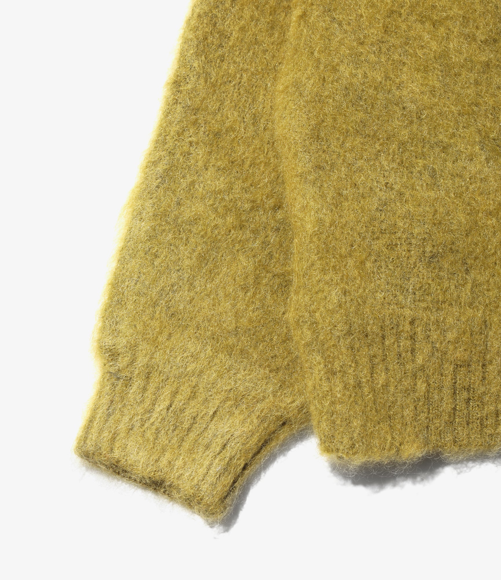 Round Collar Cardigan – Solid Green
