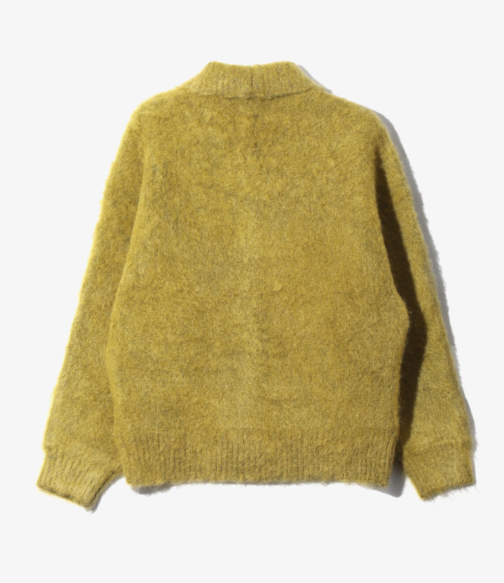 Round Collar Cardigan – Solid Green
