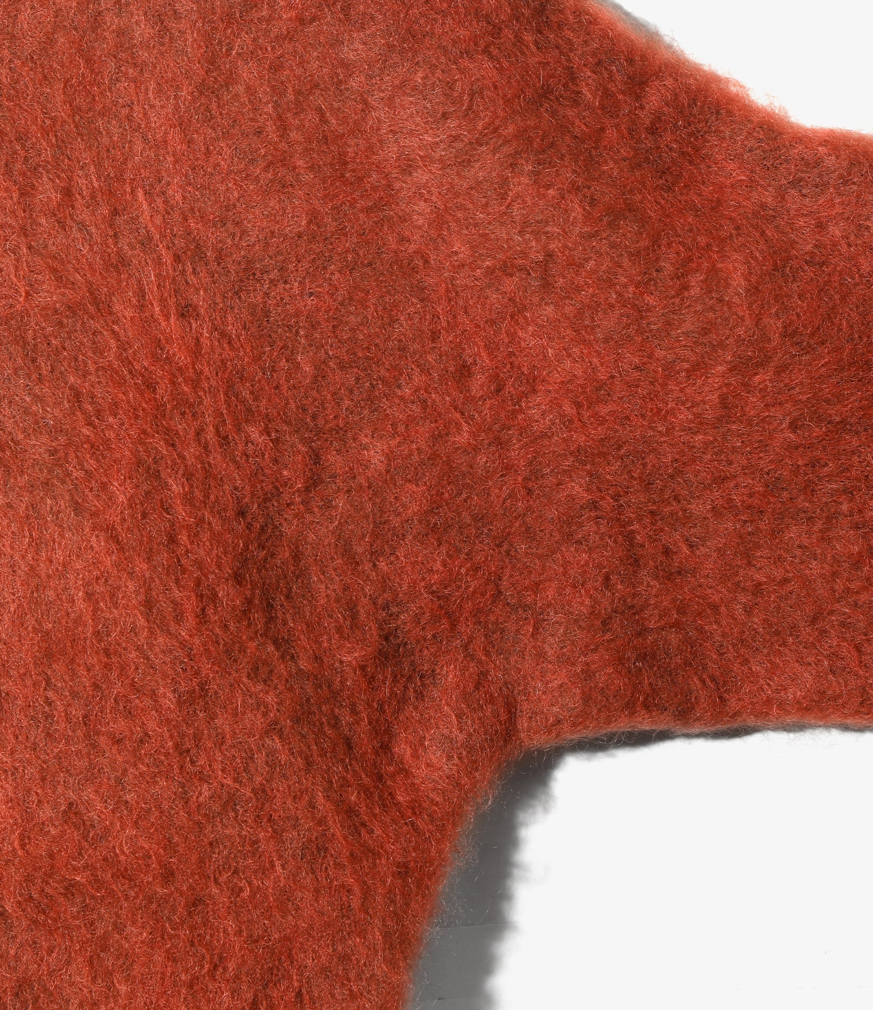 Round Collar Cardigan – Solid Orange Rust