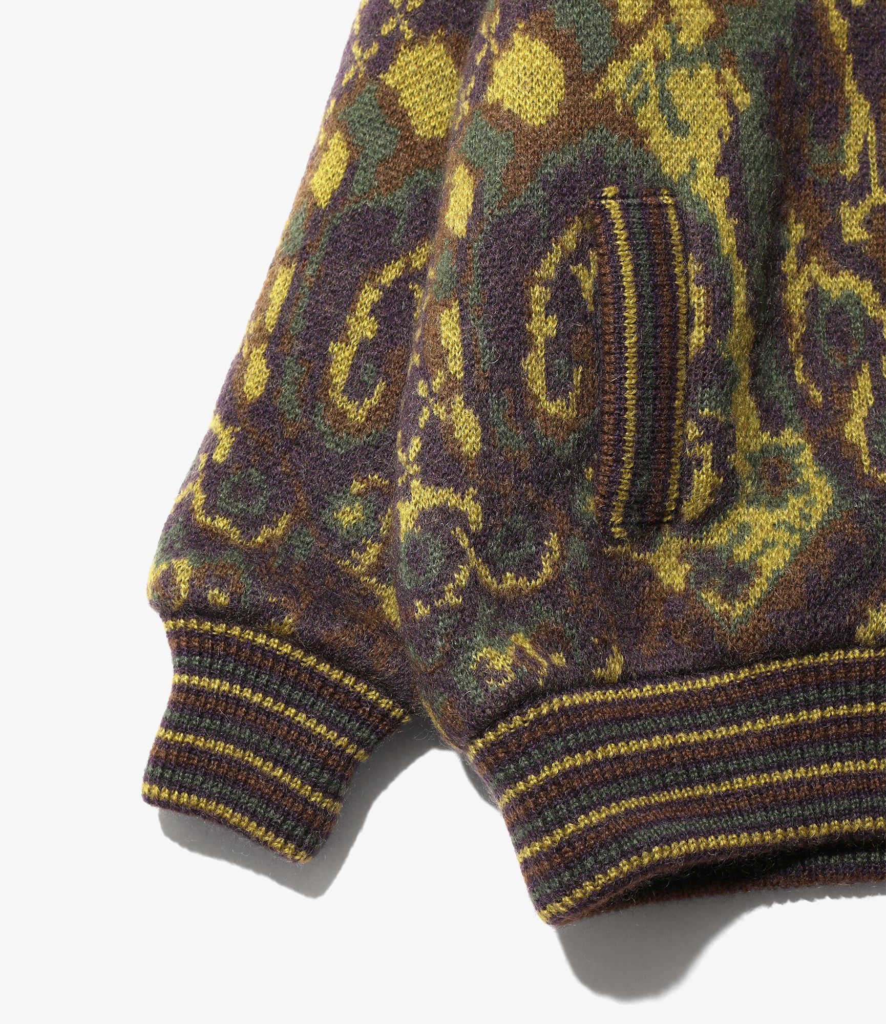 Lining Cardigan – Purple Paisley