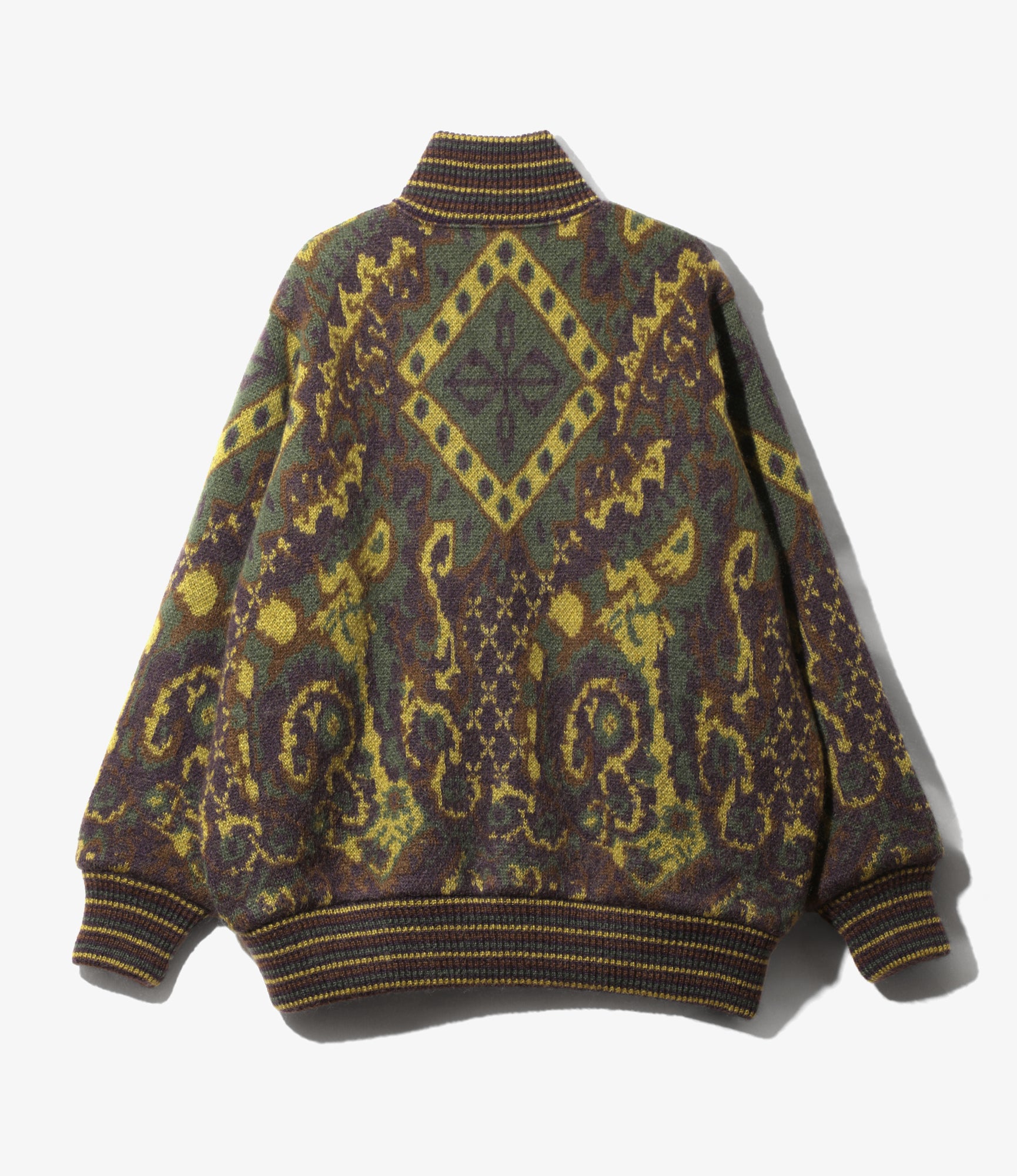 Lining Cardigan – Purple Paisley