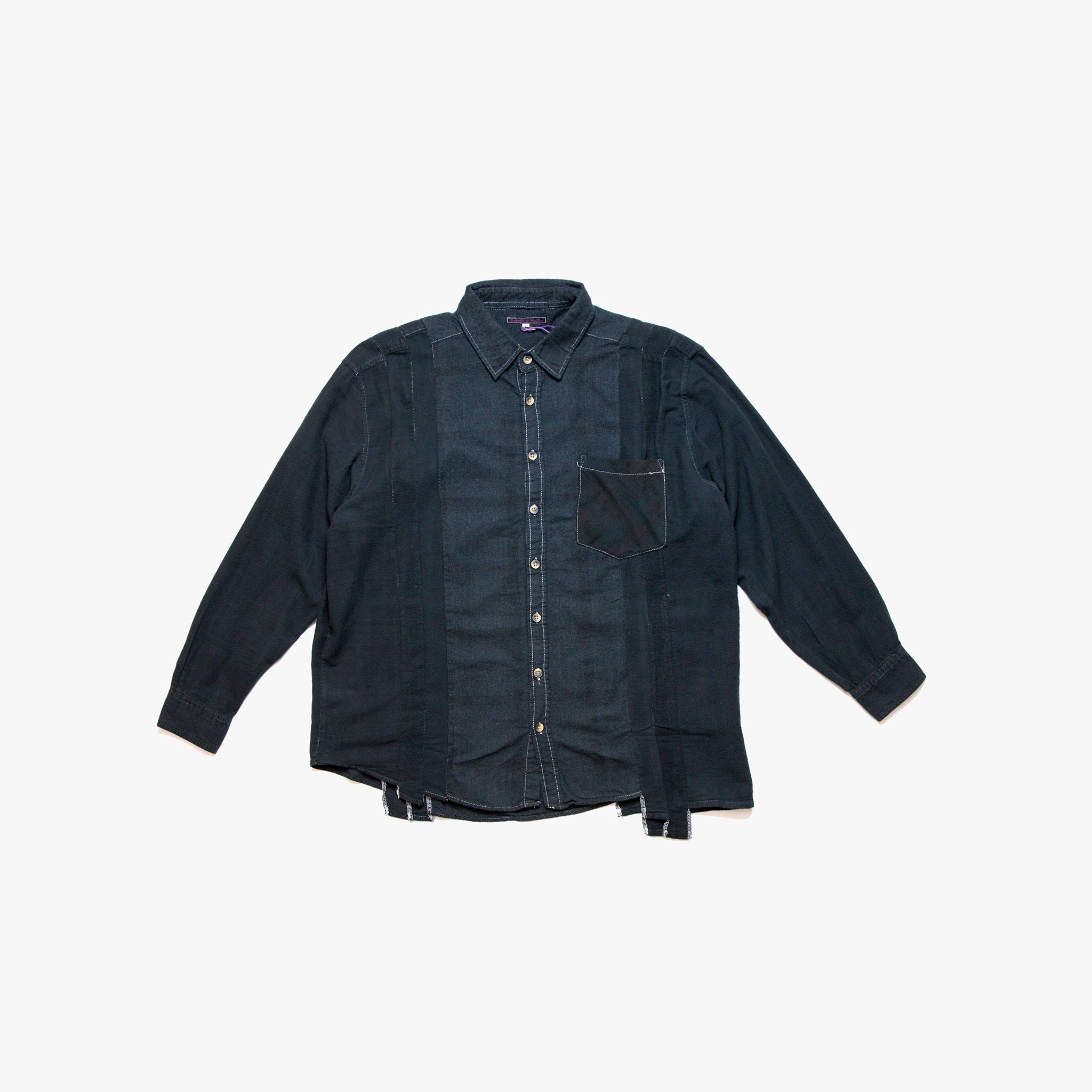 7 Cuts Shirt – Black Overdyed Flannel