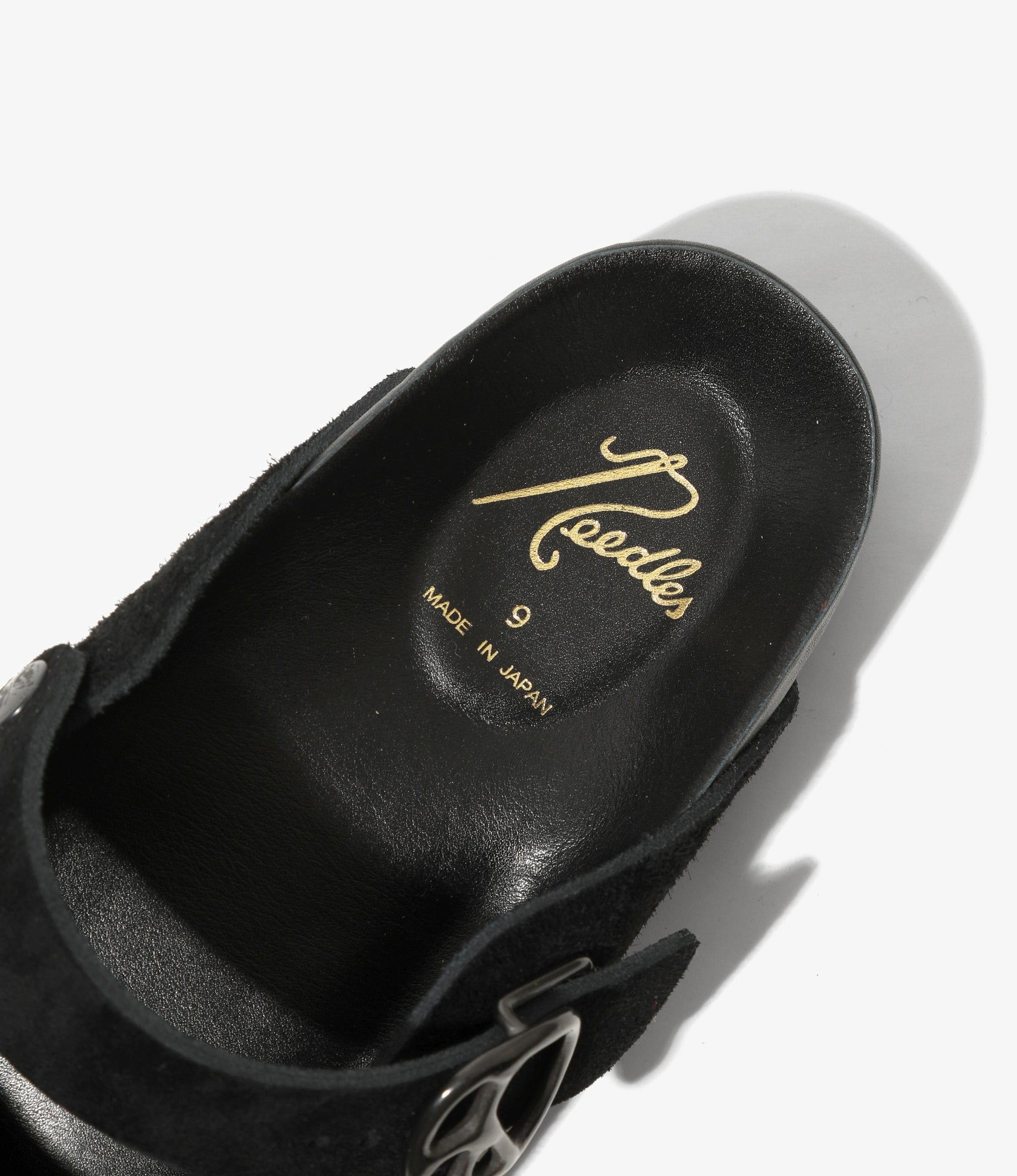 Clog Sandal - Mary Jane Black Suede