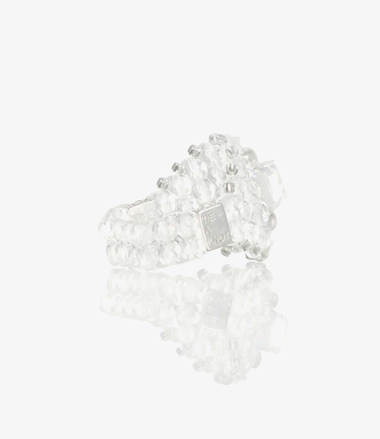 Crystal Bead Ring – Clear/Clear