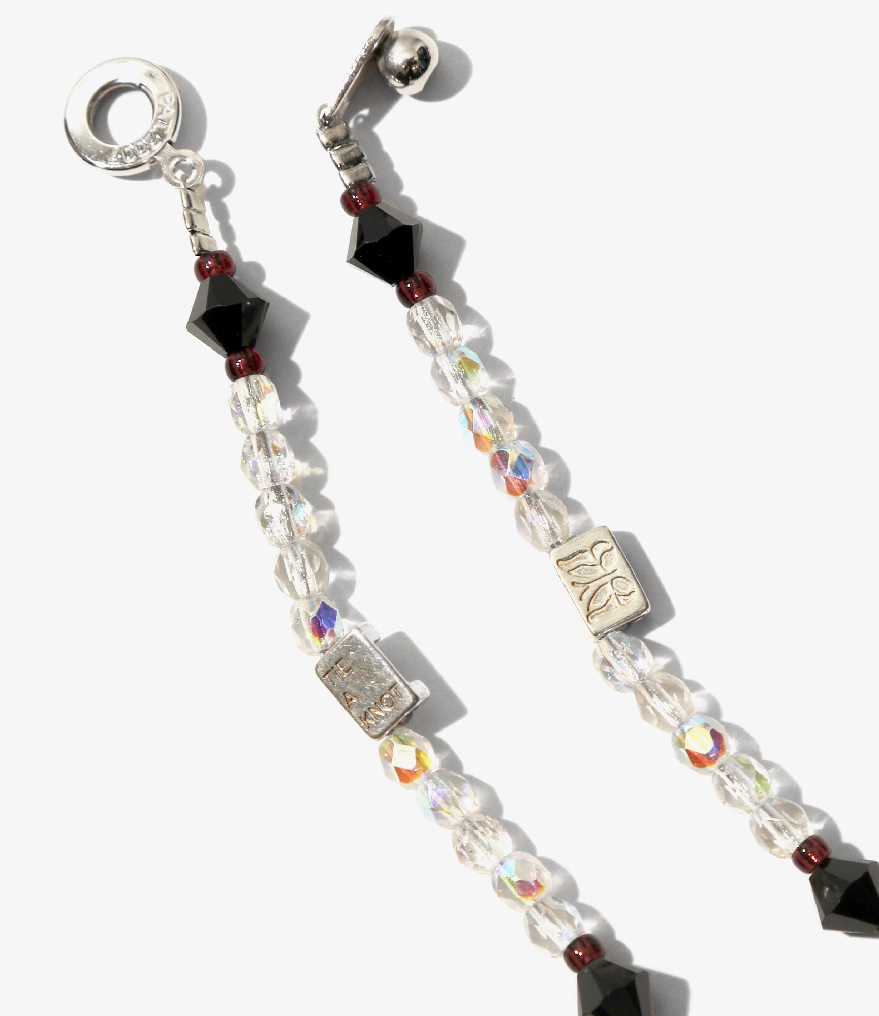 Crystal Beads Necklace – Black/Clear