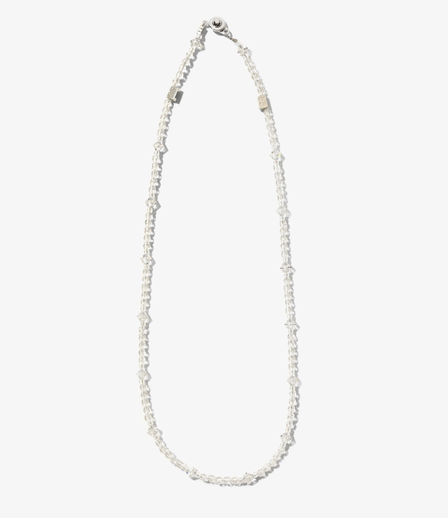 Crystal Beads Necklace – Clear/Clear
