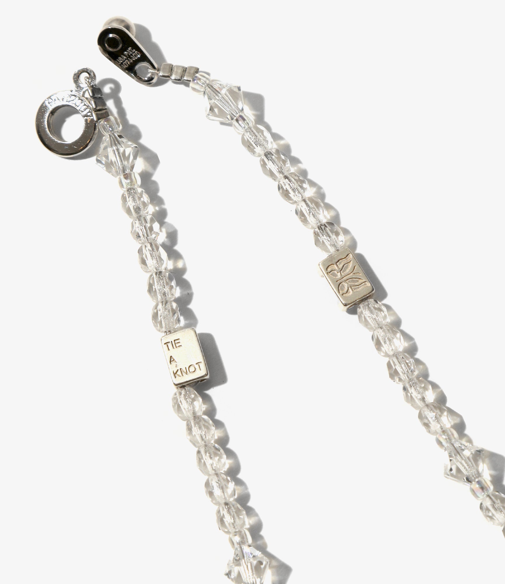 Crystal Beads Necklace – Clear/Clear