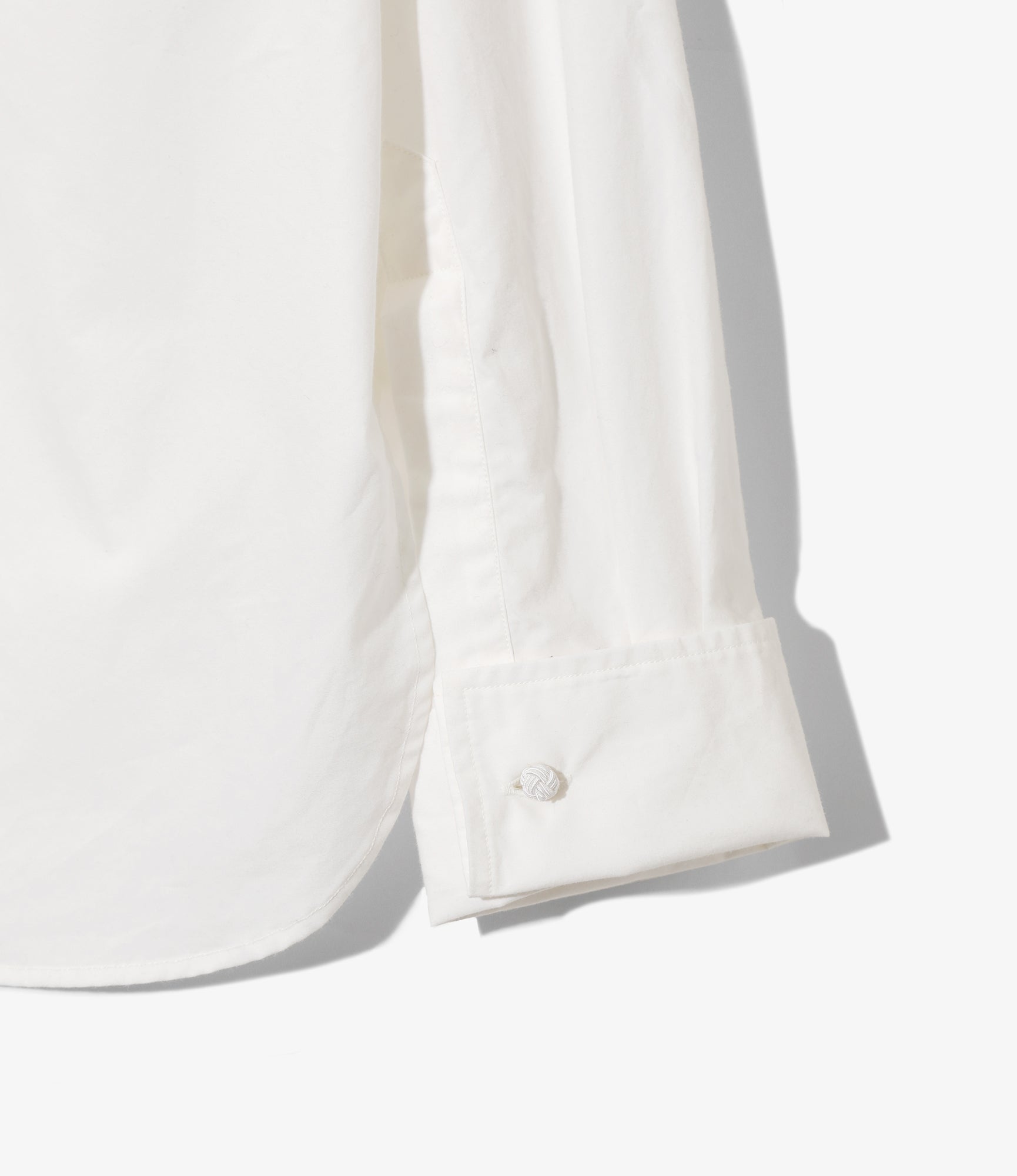 Tuxedo Shirt - Off White Cotton Typewriter