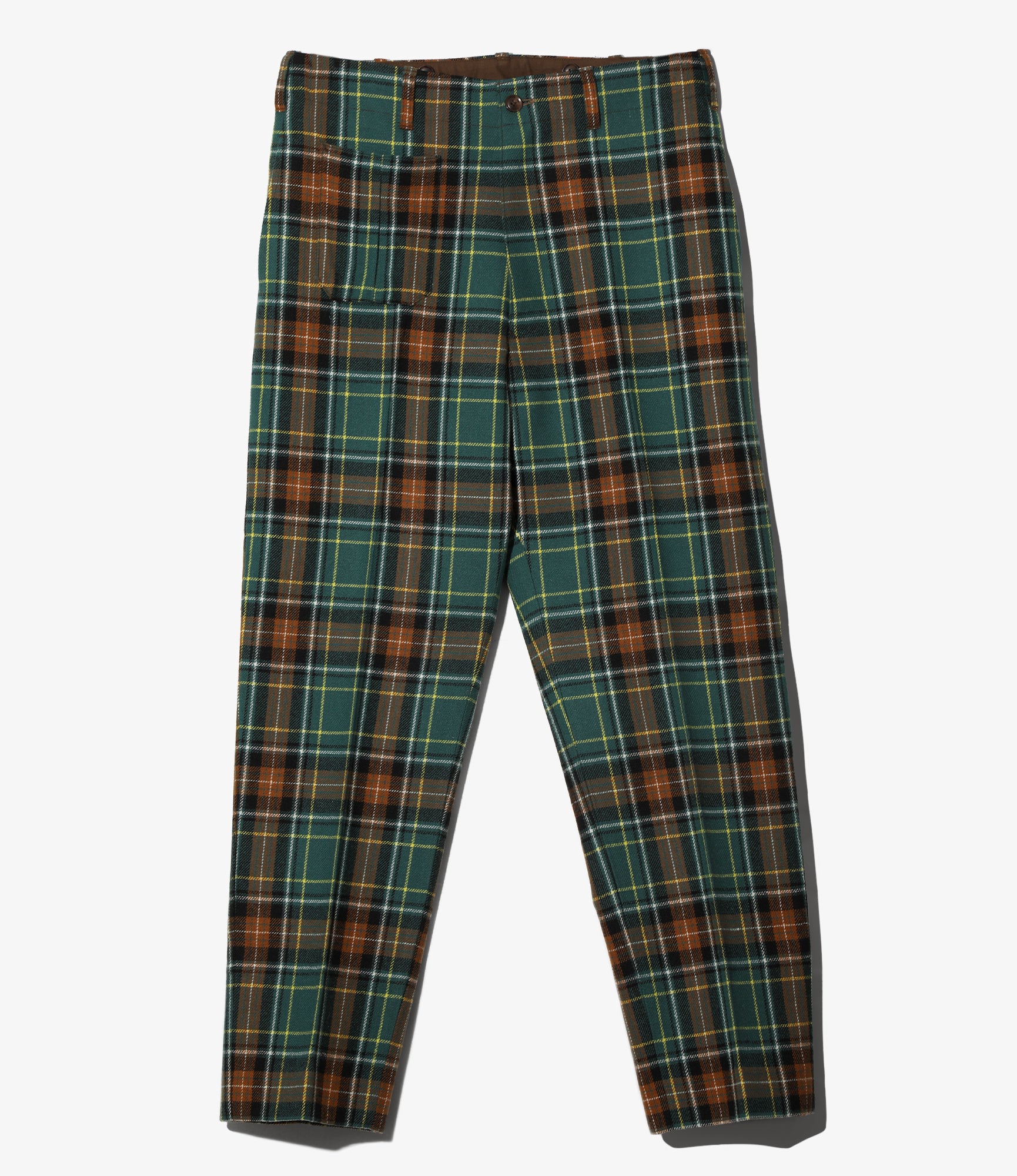 Military Trouser – Green/Brown Tartan Plaid