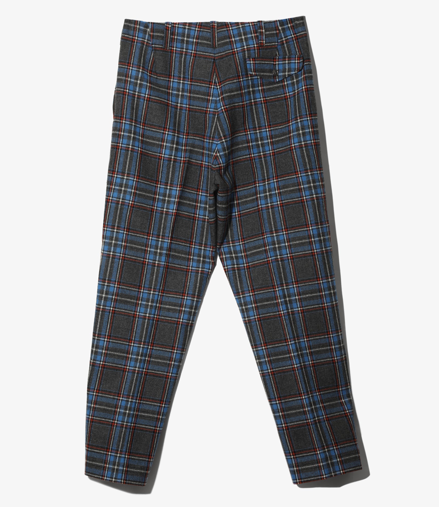 Military Trouser – Grey/Blue Tartan Plaid