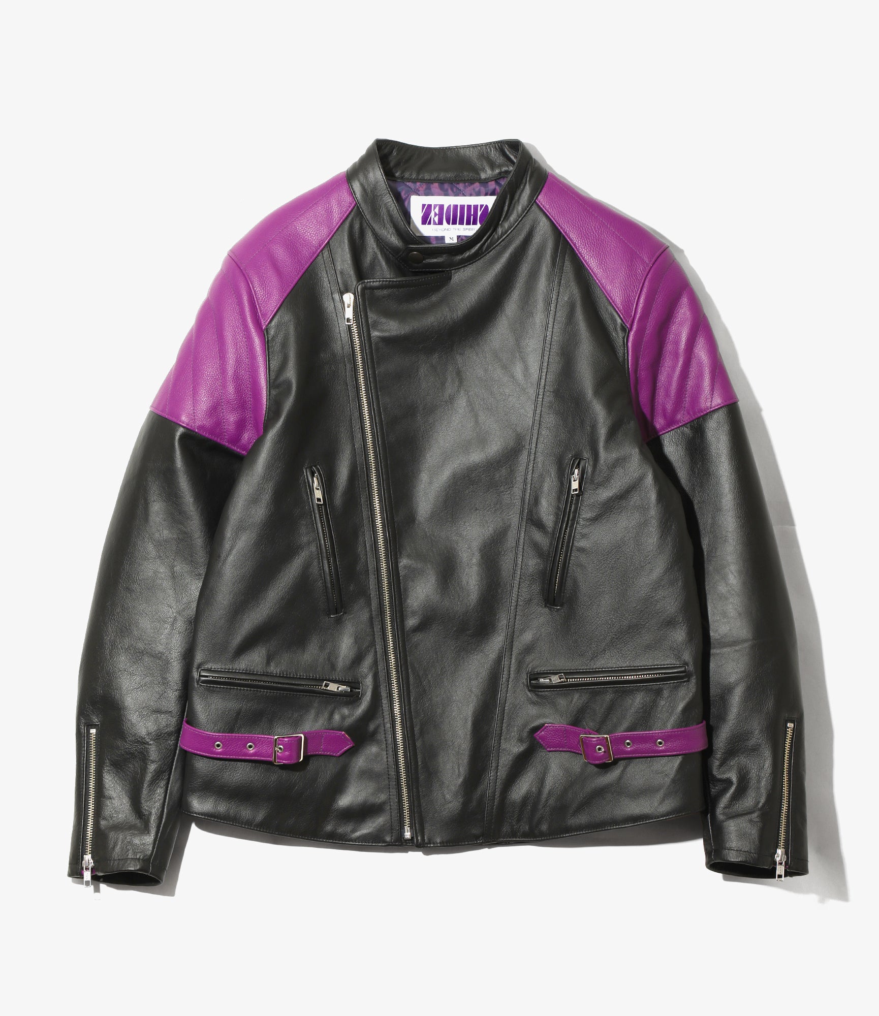 Motorcycle Jacket – Black Cowhide Leather