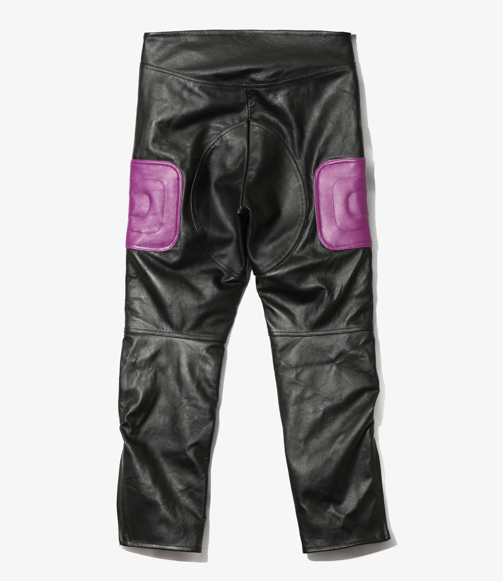 Motorcycle Pant – Black Cowhide Leather