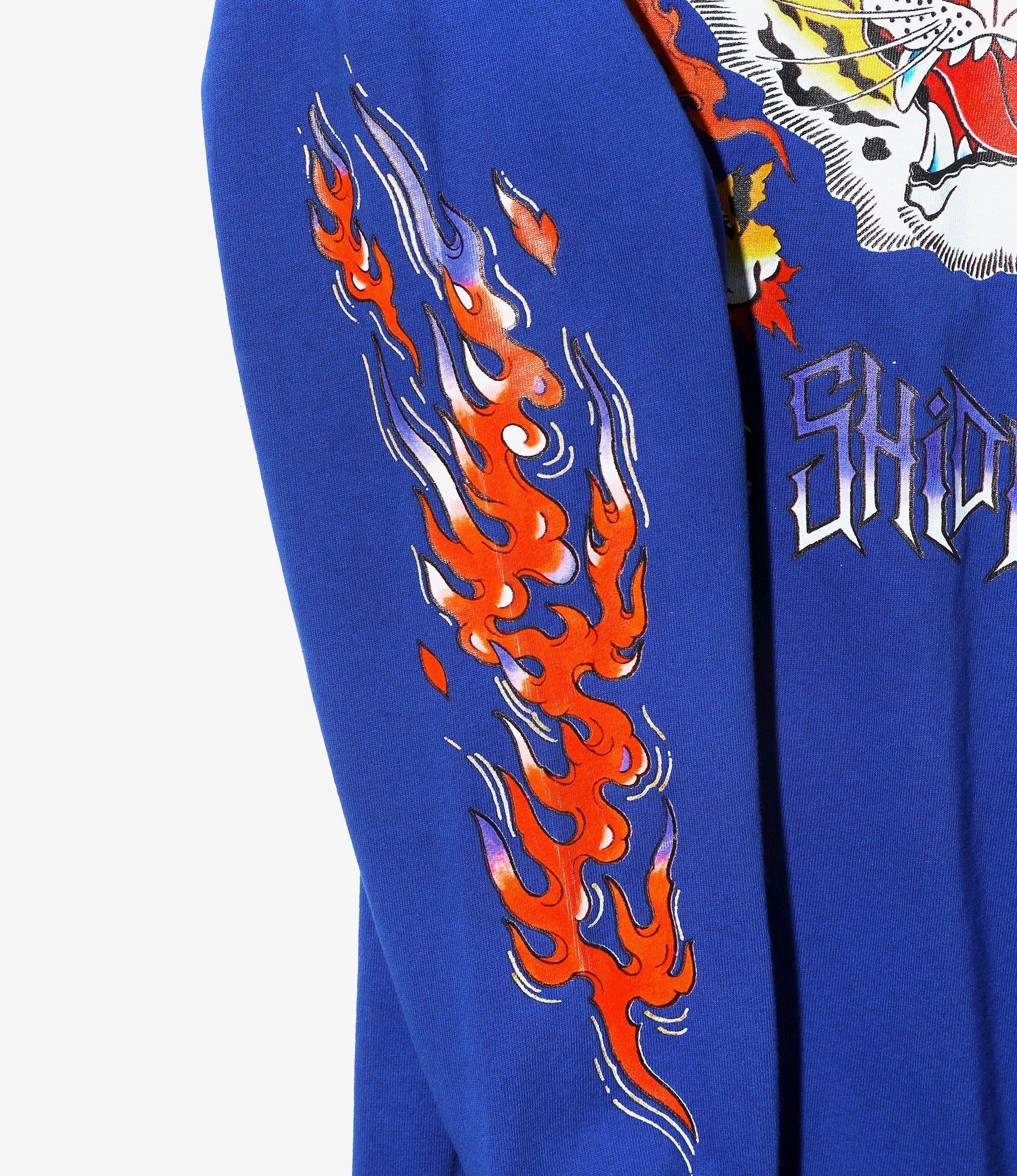 L/S Tee – Royal Blue Tiger Print