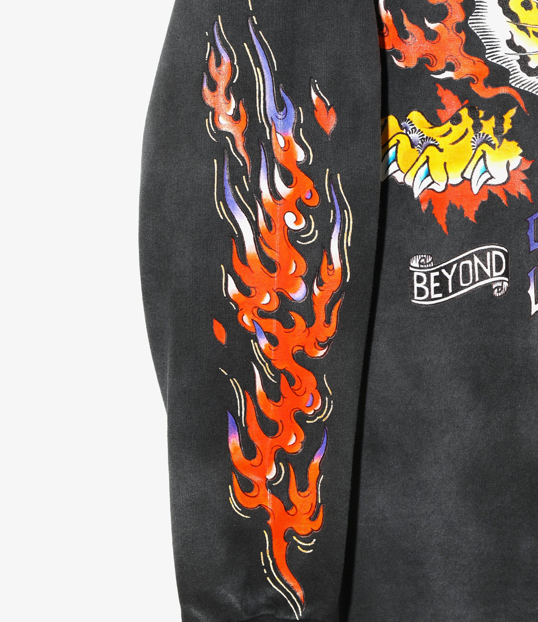 L/S Tee – Faded Black Tiger Print