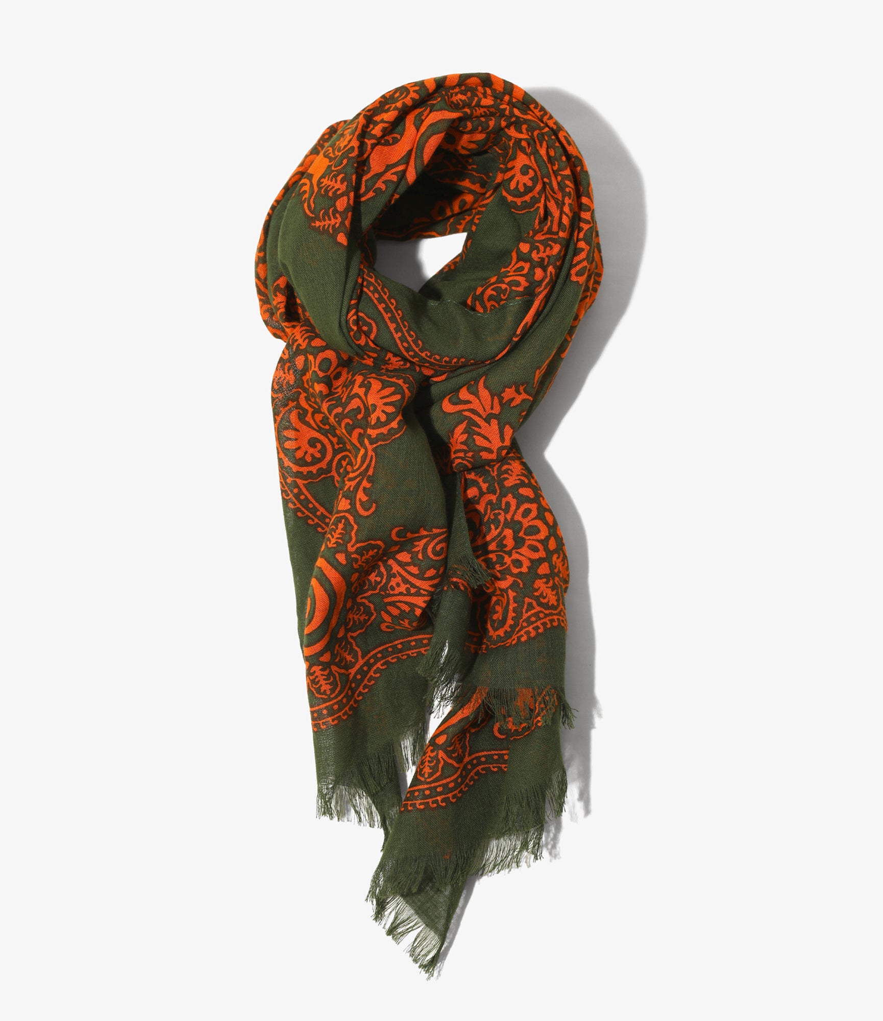 Stole - Green Cotton Gauze
