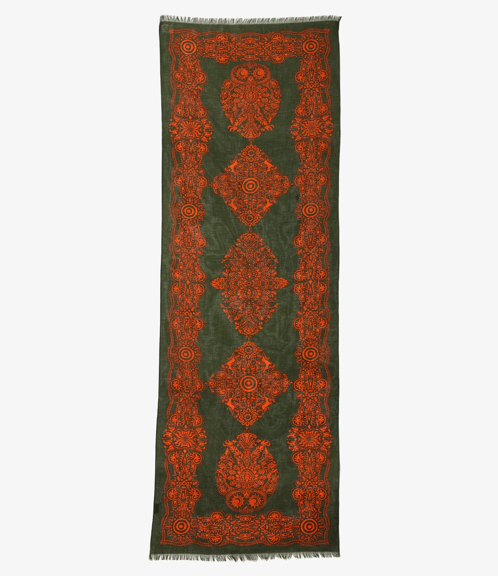 Stole - Green Cotton Gauze