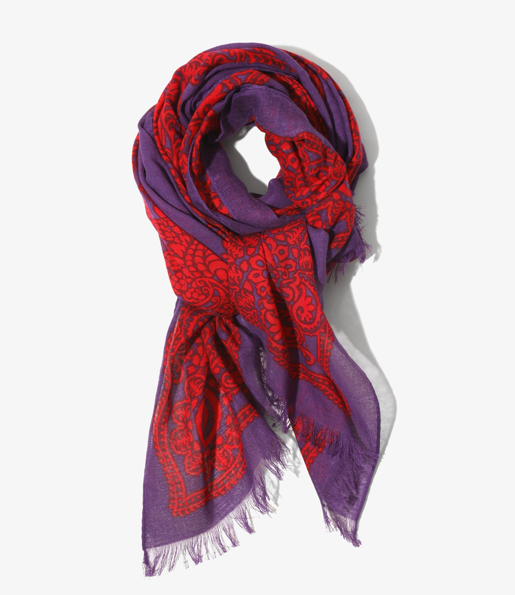 Stole - Purple Cotton Gauze