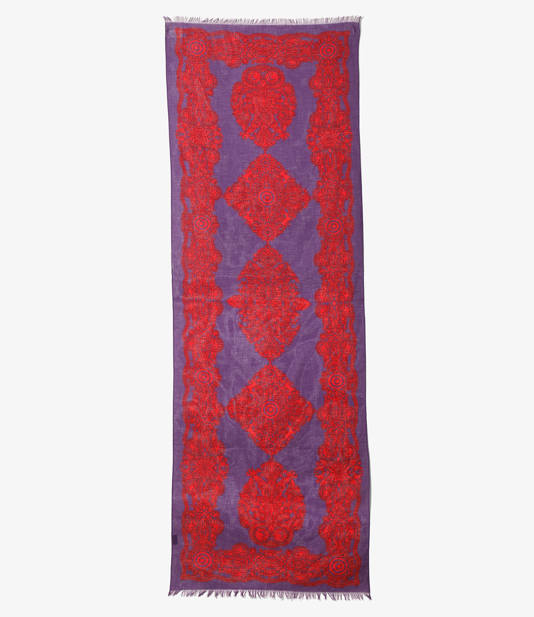 Stole - Purple Cotton Gauze