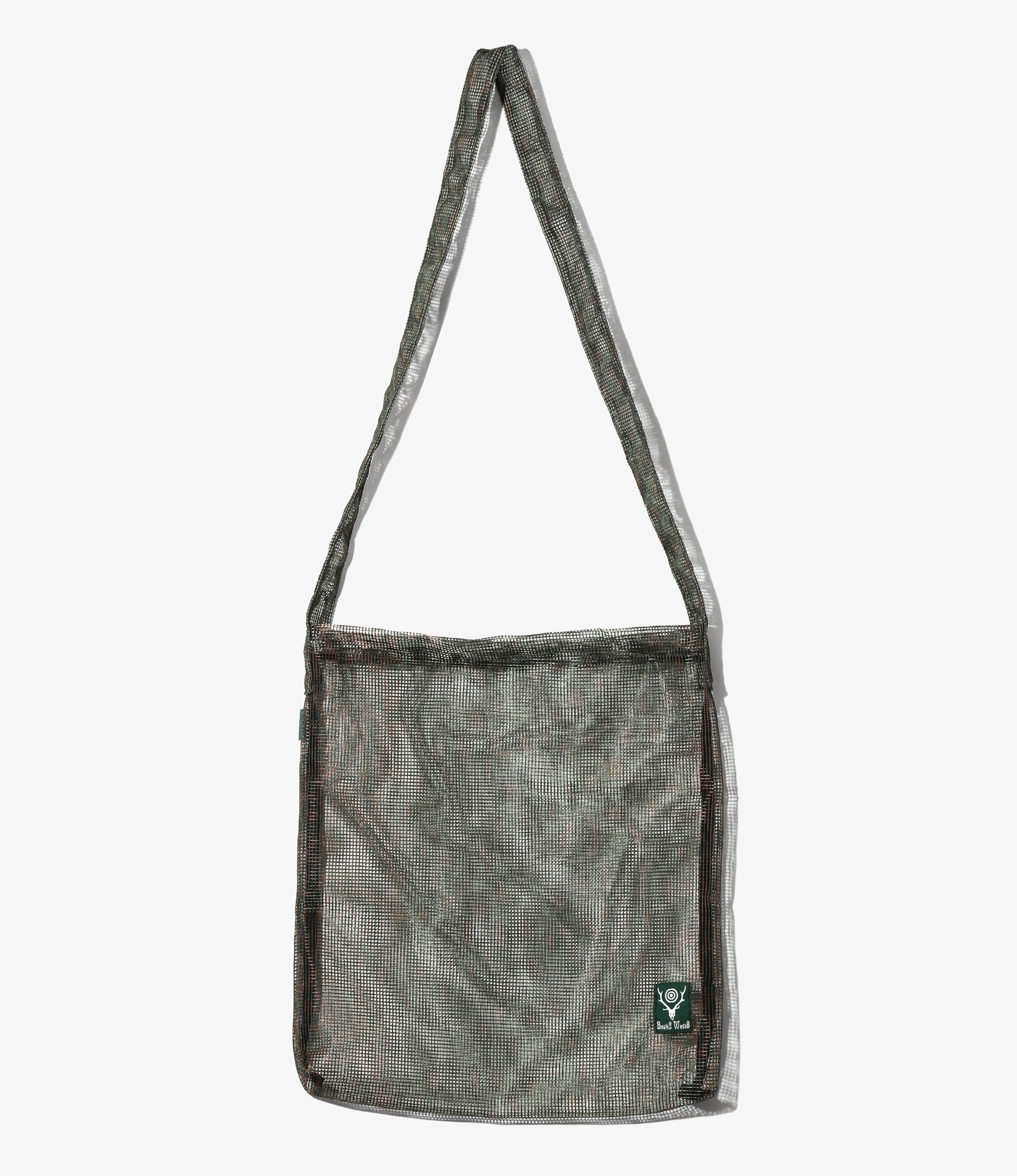 Book Bag – Green Printed Heavyweight Mesh
