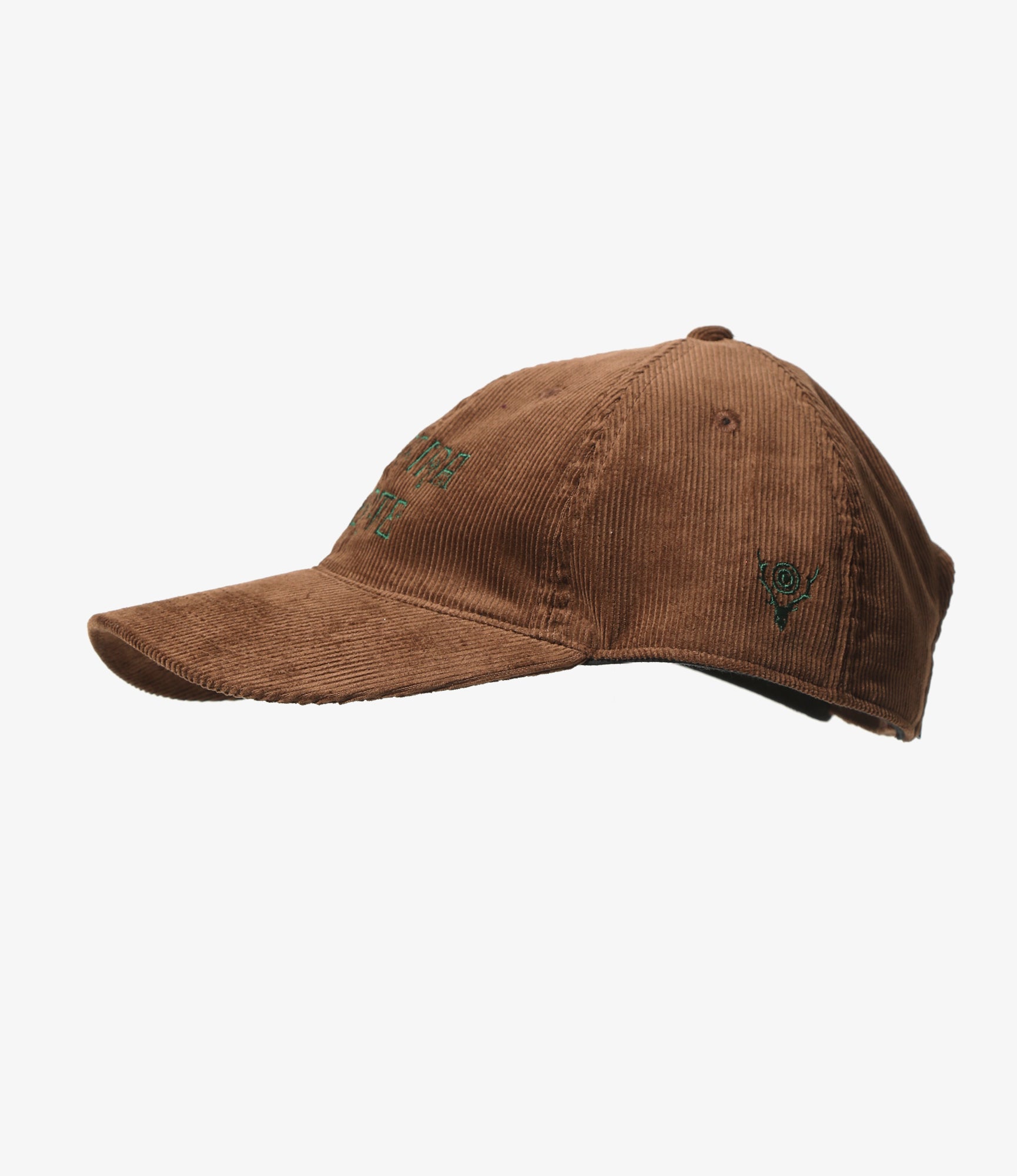 6 Panel Cap – 'Festina Lente' Brown Corduroy