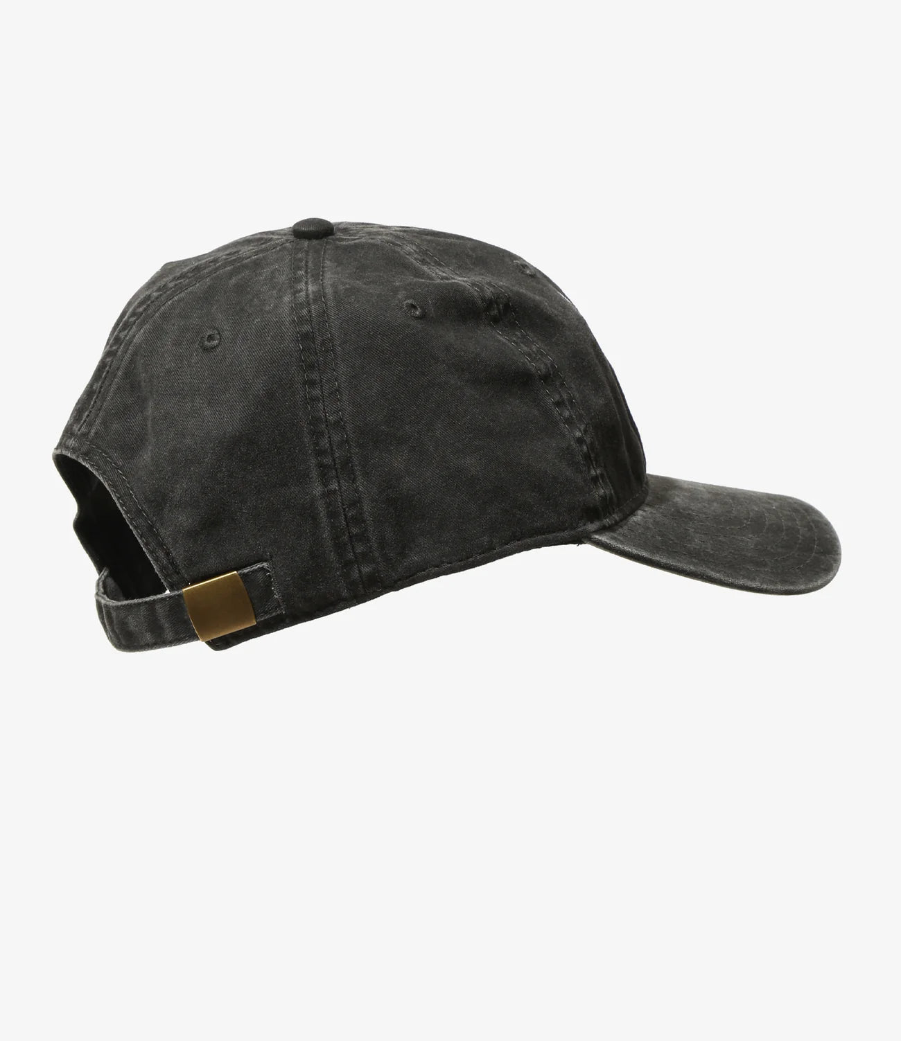Strap Back Cap - Black Skull & Target Embroidery