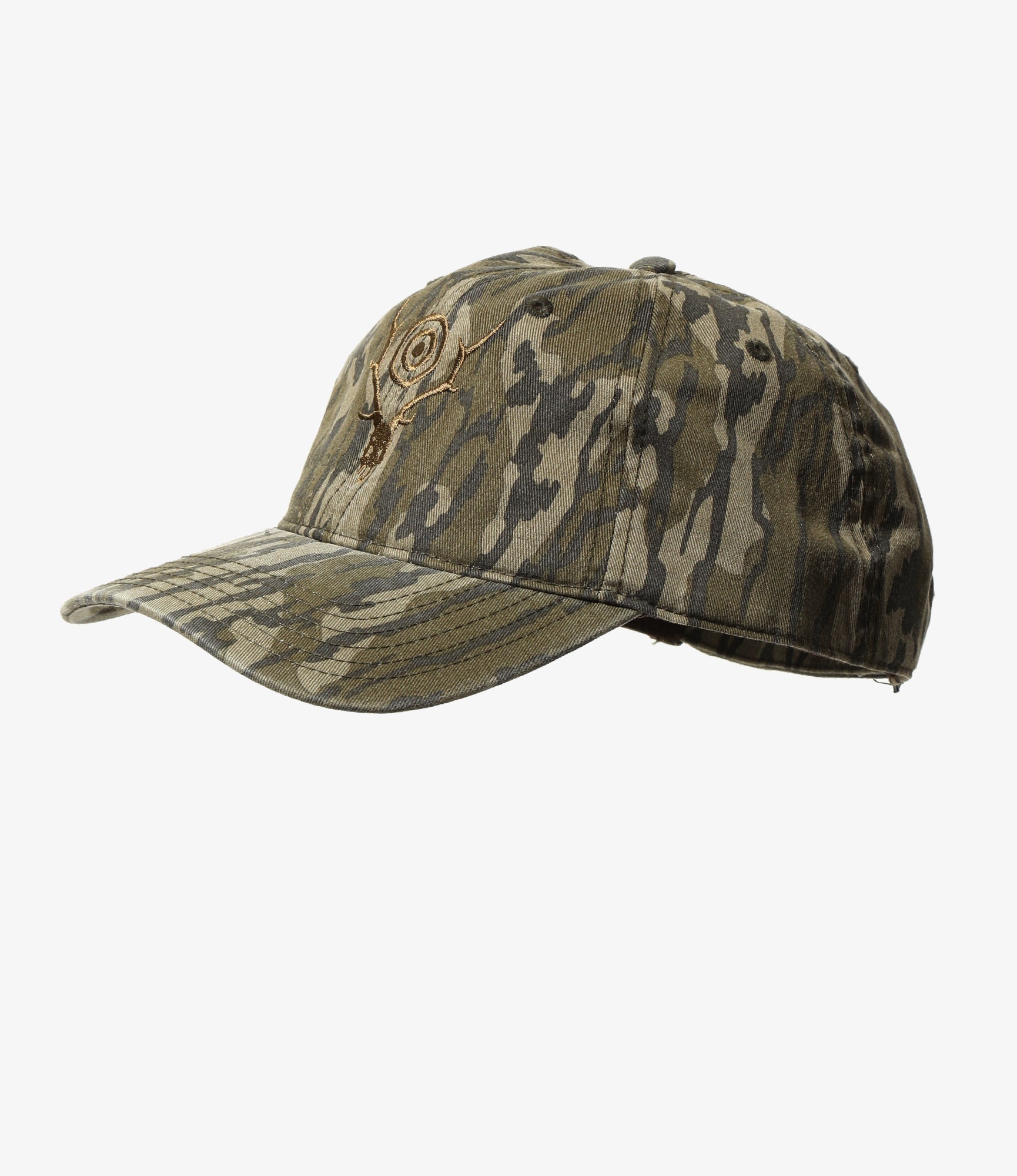 Strap Back Cap – Camo Skull & Target Embroidery