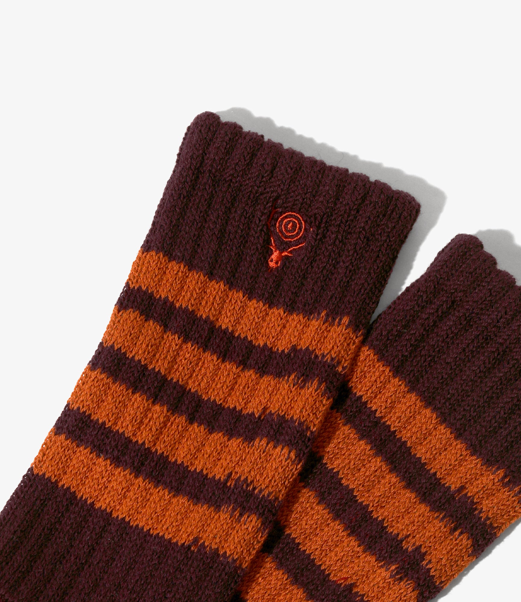 4 Lines Socks - Burgundy