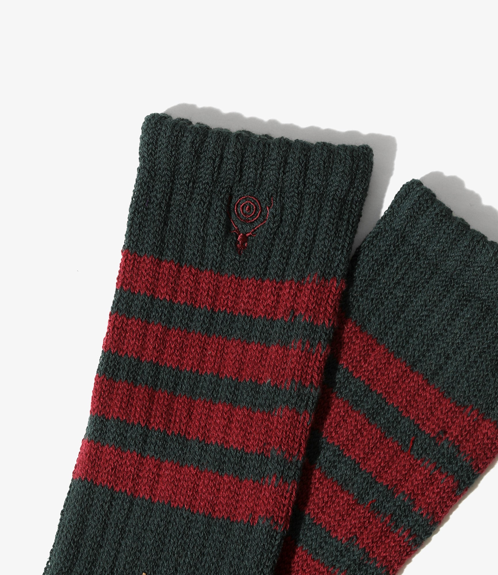 4 Lines Socks - Green