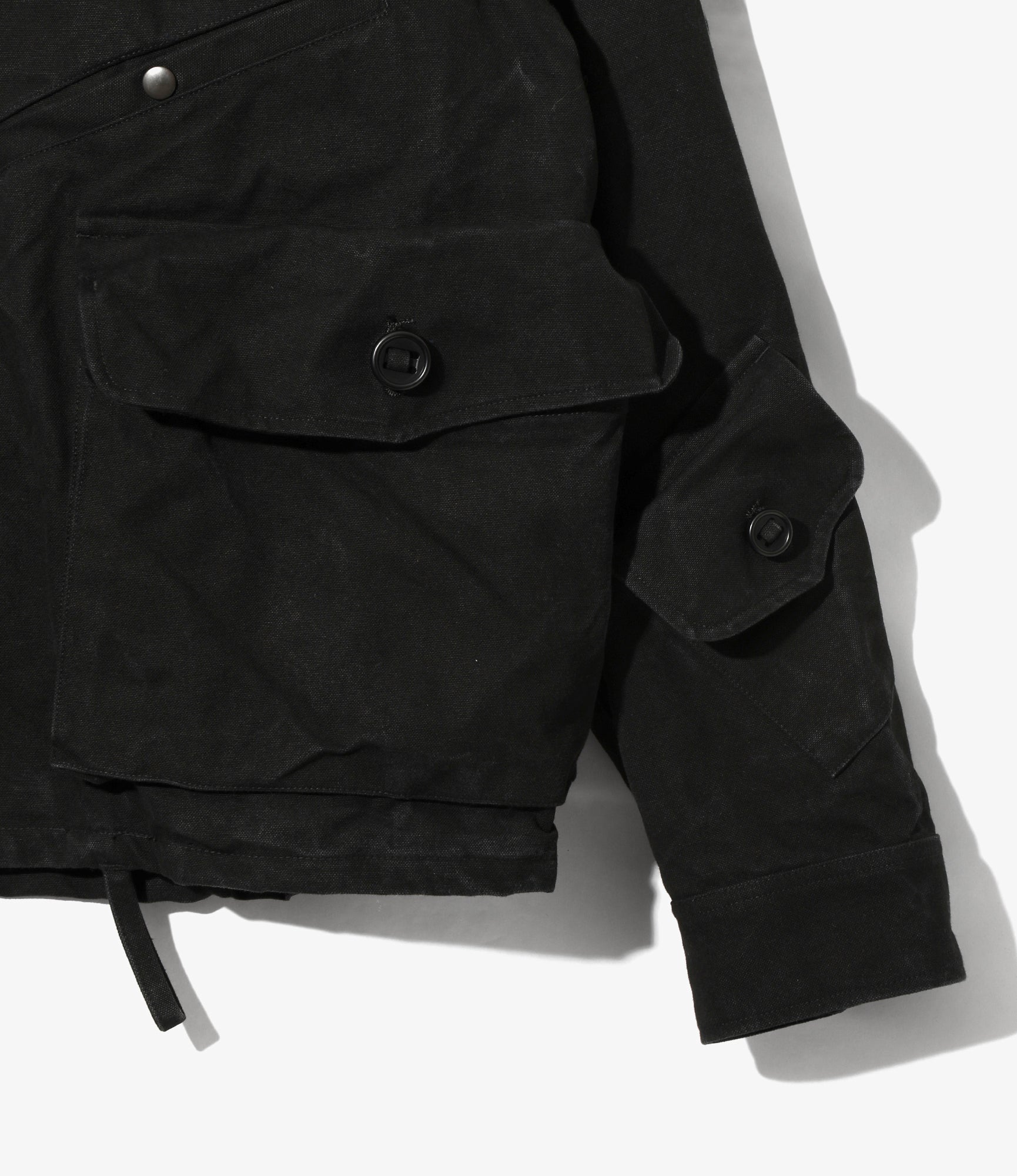 Tenkara Shirt – Black Paraffin Cotton