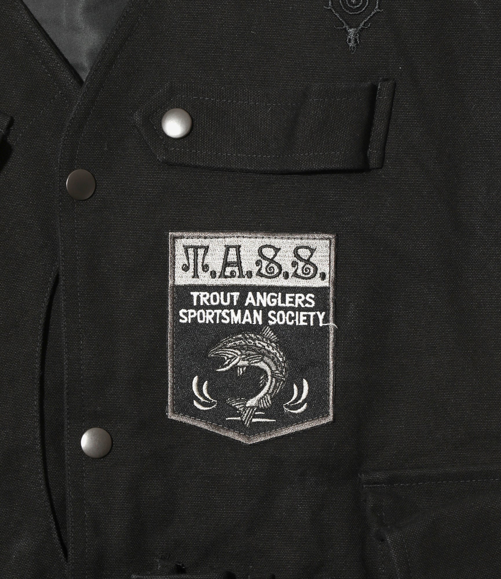 Tenkara Vest – Black Paraffin Cotton