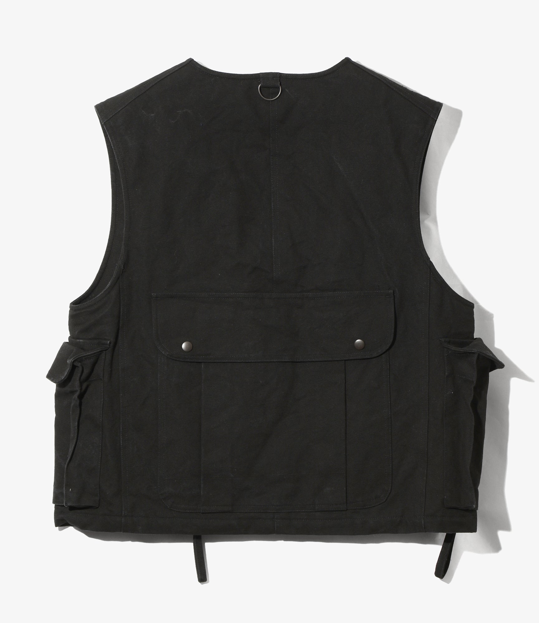 Tenkara Vest – Black Paraffin Cotton