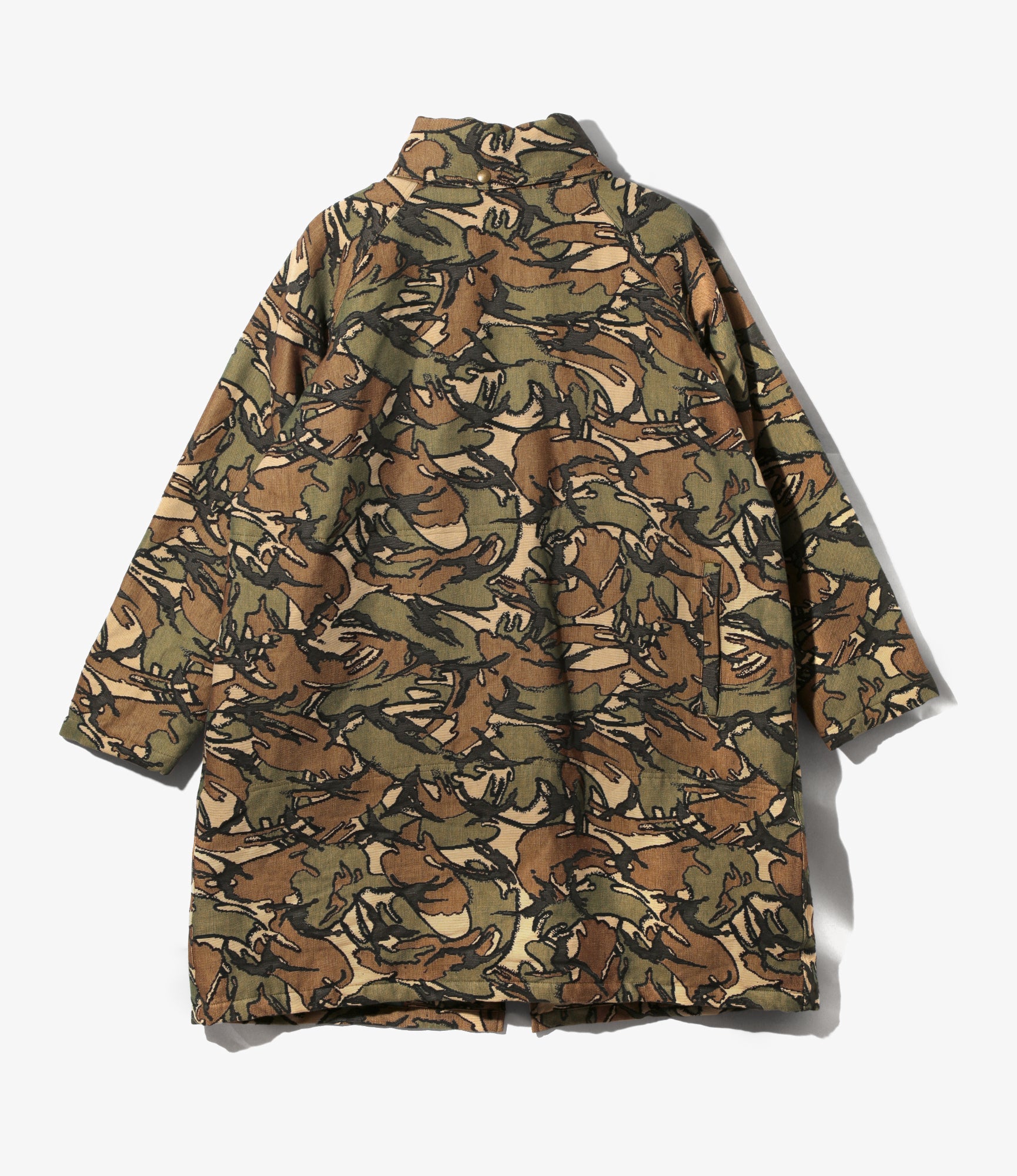 Carmel Coat – Khaki Camo Jacquard