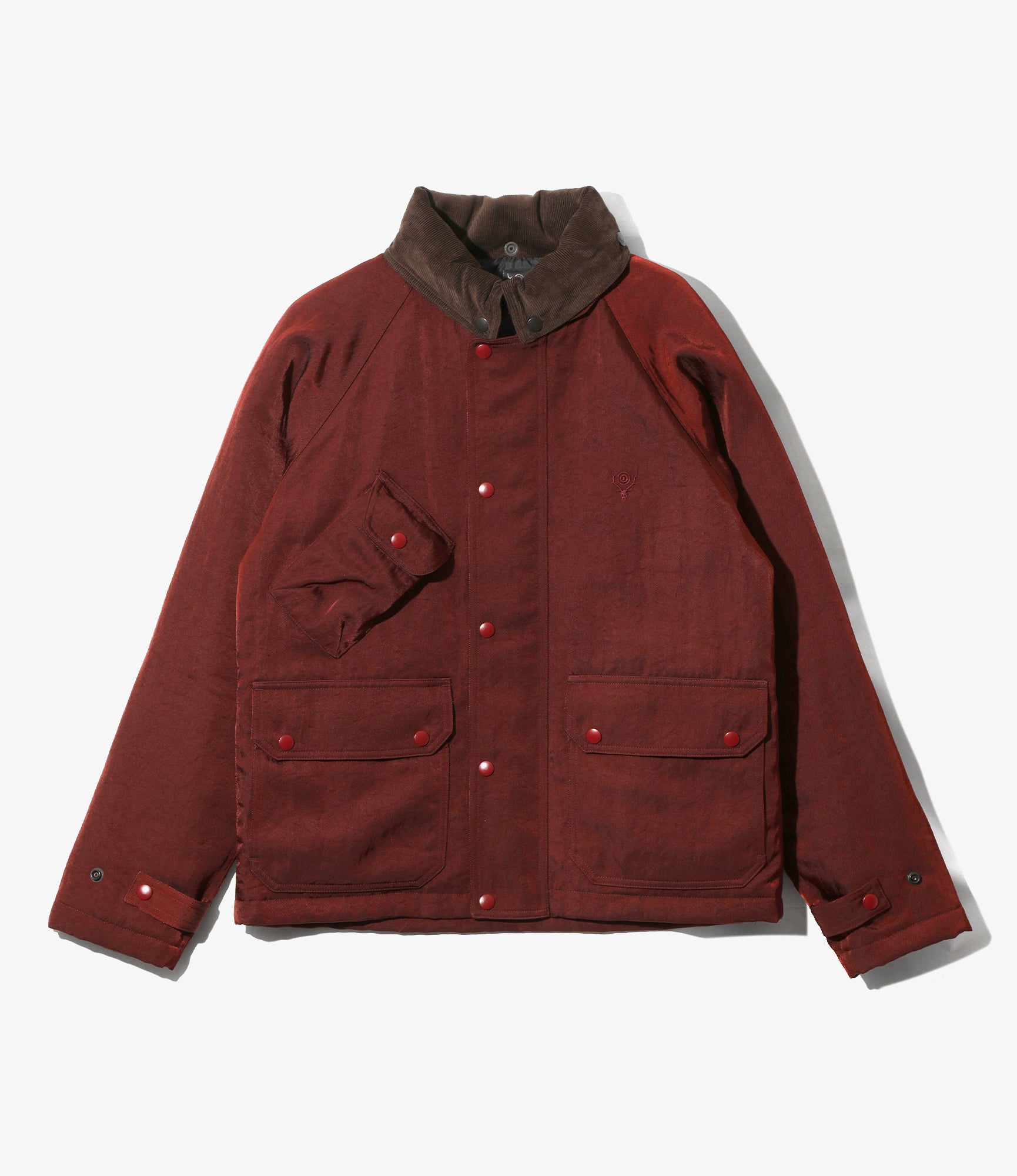 Carmel Jacket – Burgundy Nylon Twill
