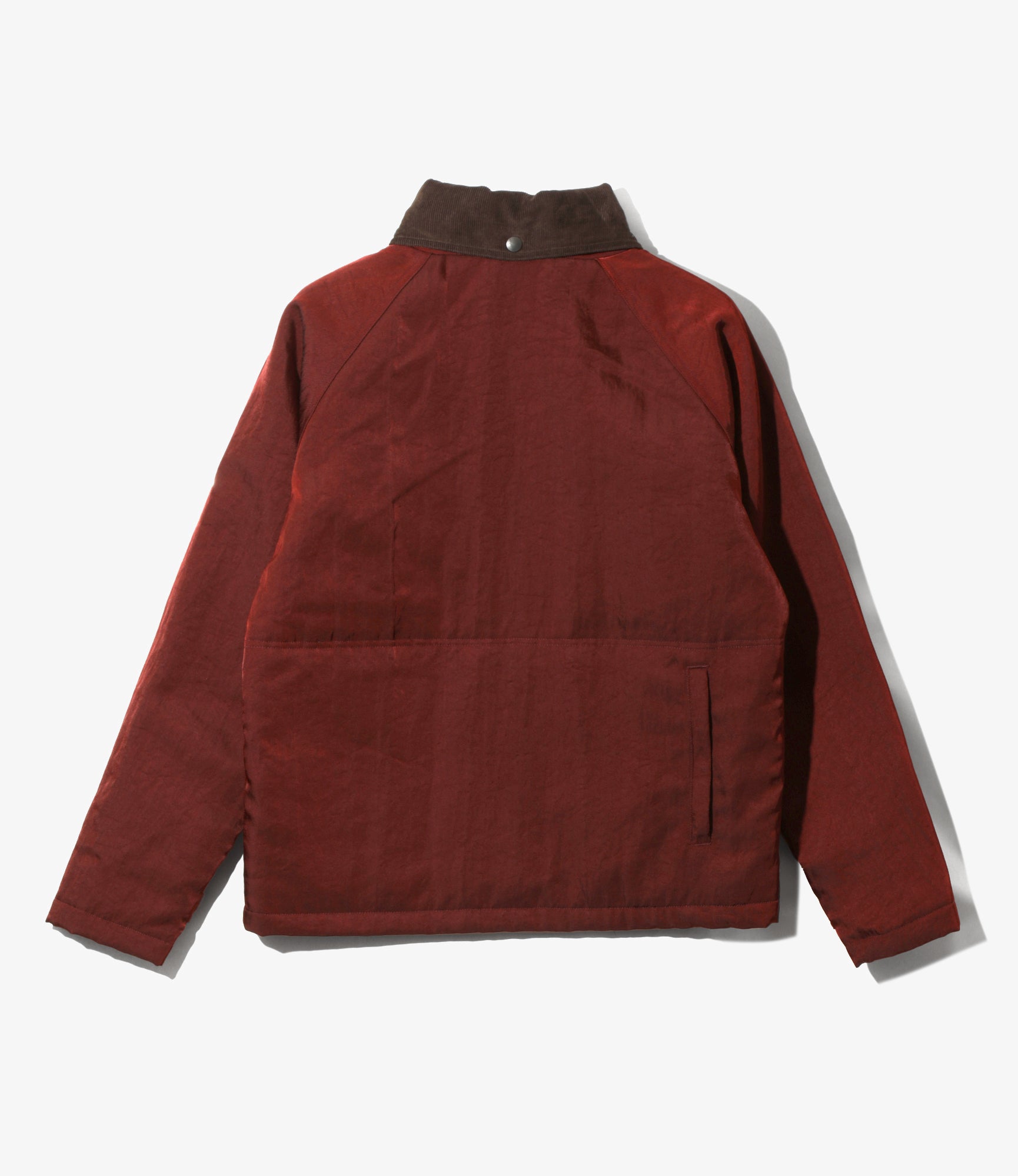 Carmel Jacket – Burgundy Nylon Twill