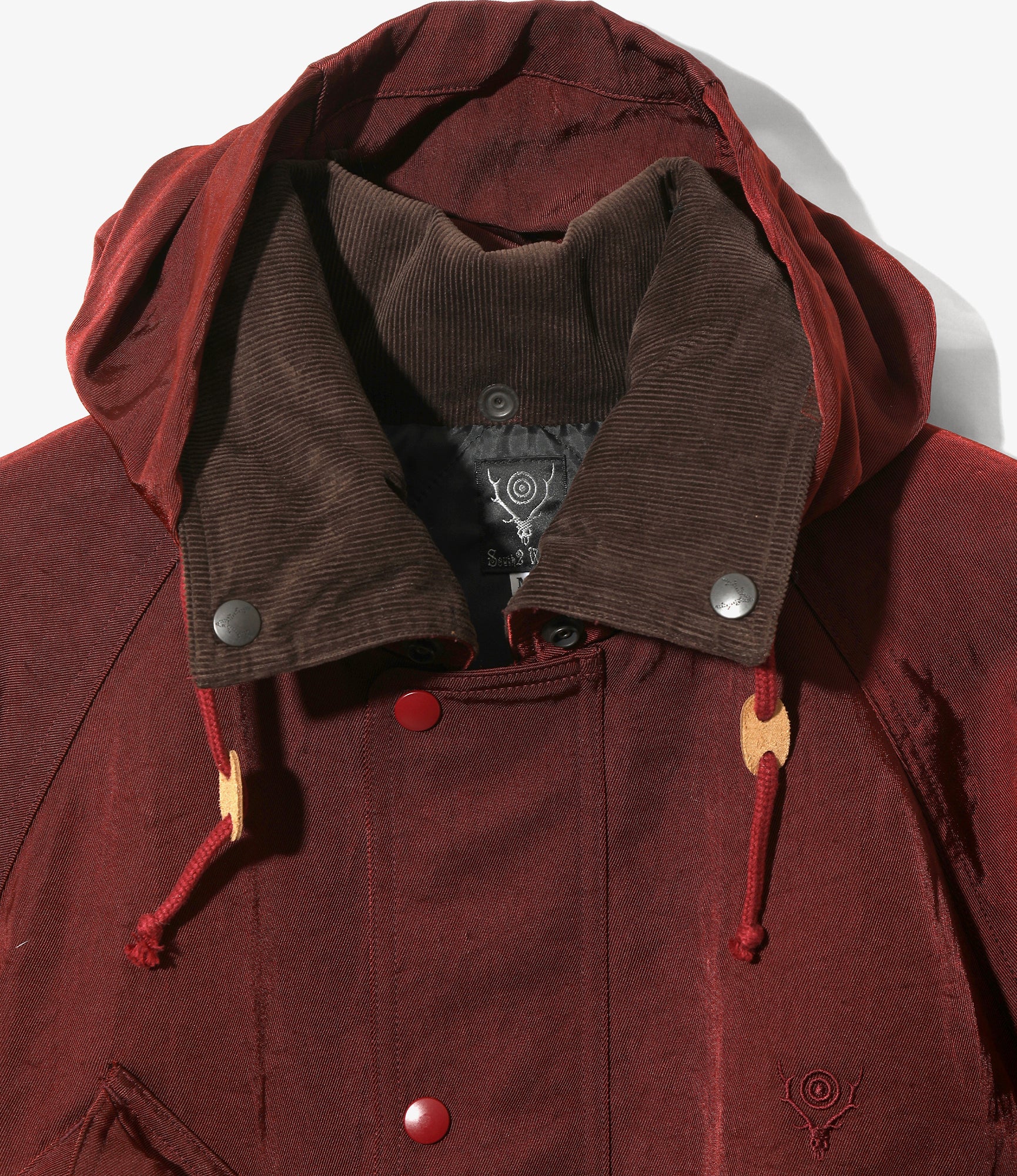 Carmel Jacket – Burgundy Nylon Twill