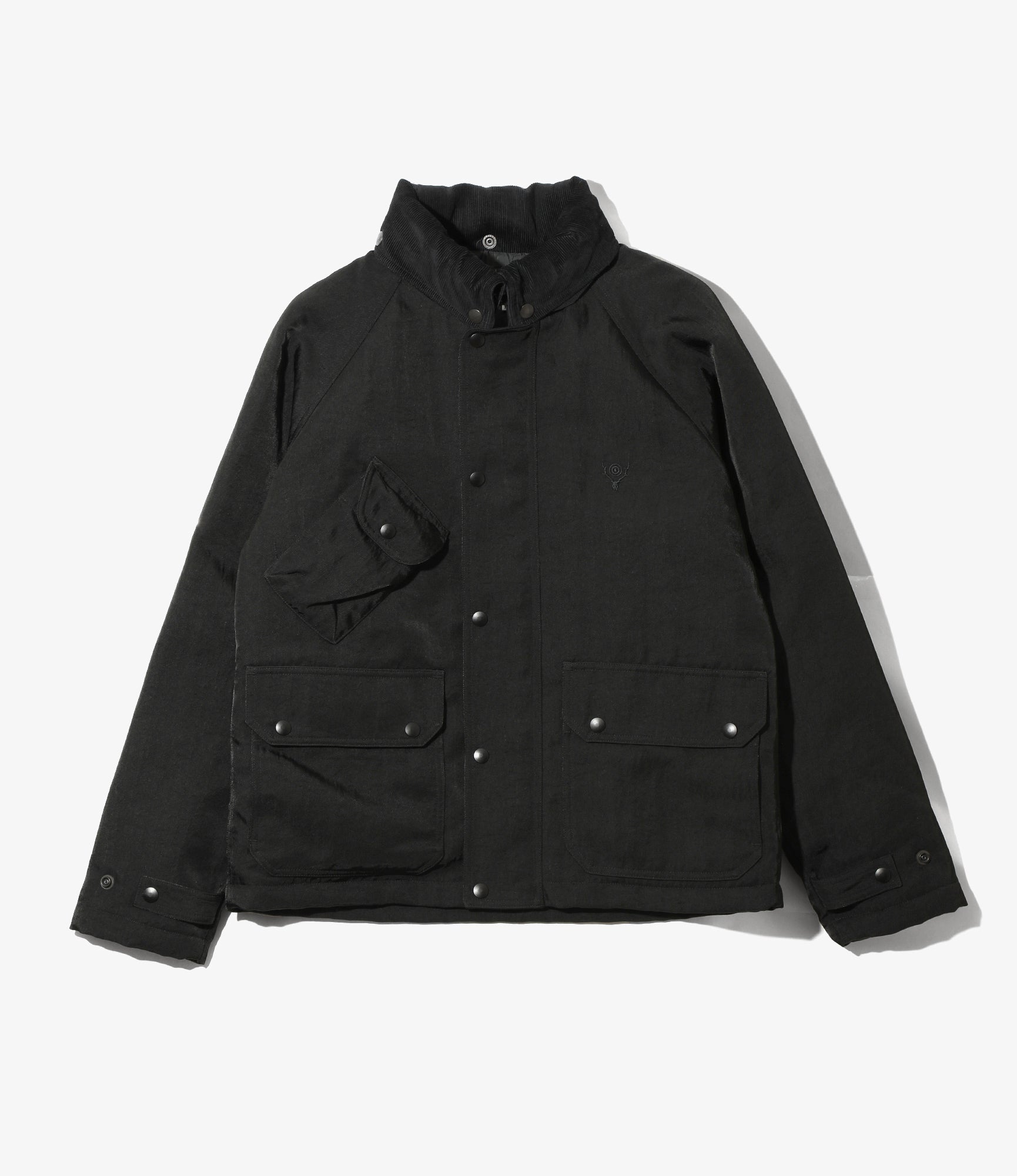 Carmel Jacket – Black Nylon Twill