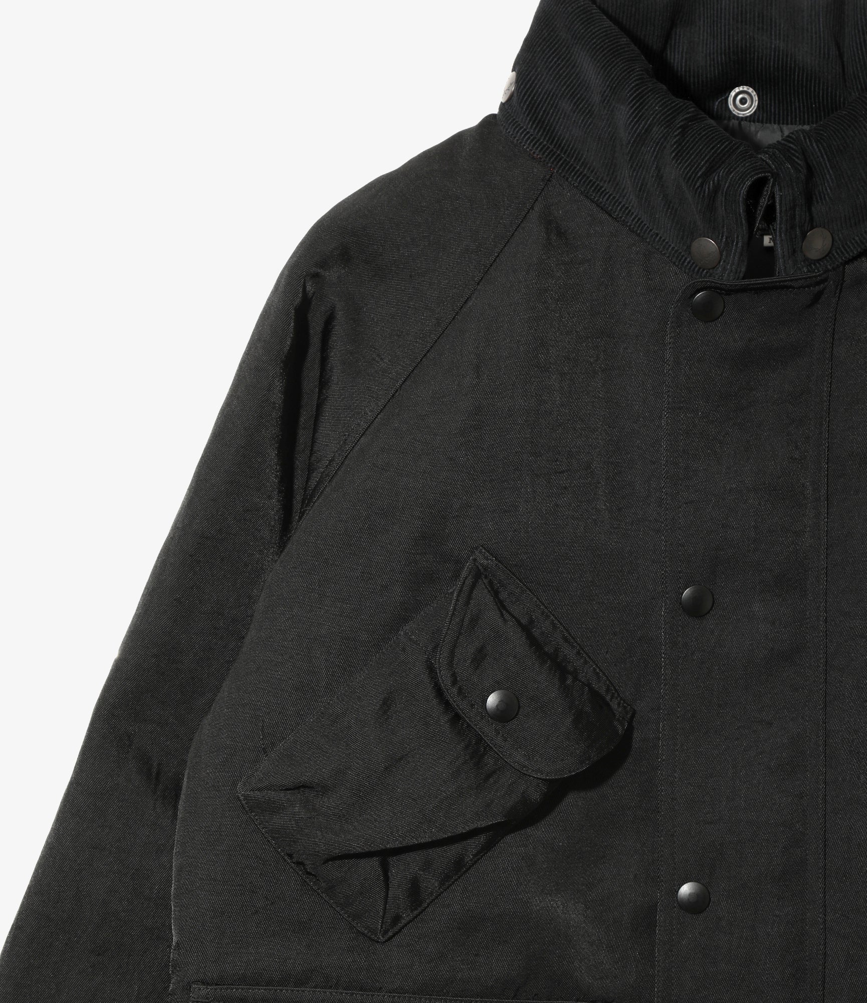 Carmel Jacket – Black Nylon Twill