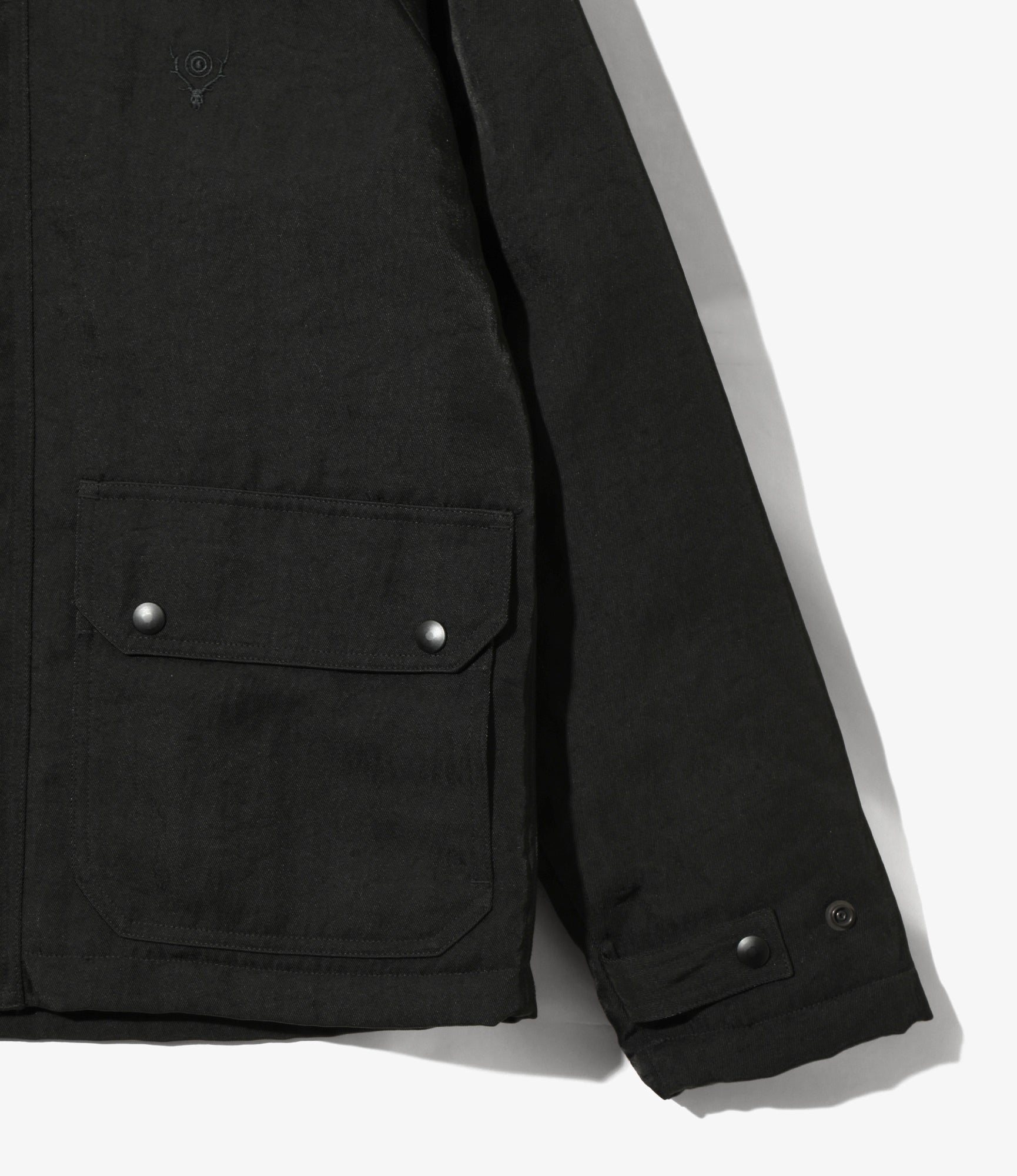 Carmel Jacket – Black Nylon Twill